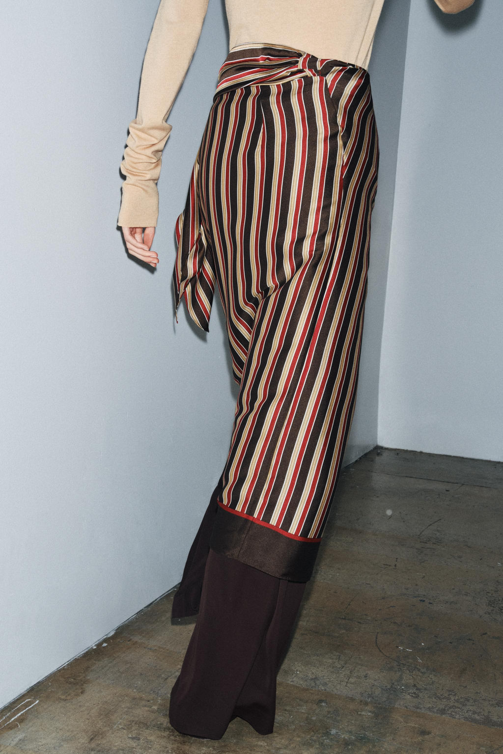 STRIPED WRAP SKIRT ZW COLLECTION - Zara фото 2