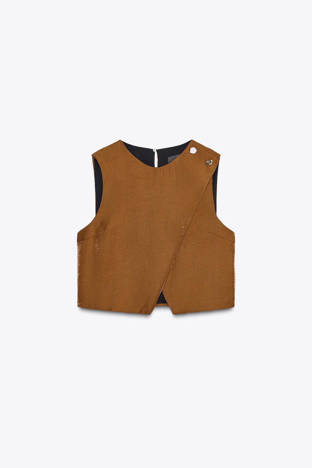 SATIN CROSSOVER TOP - Zara фото 6