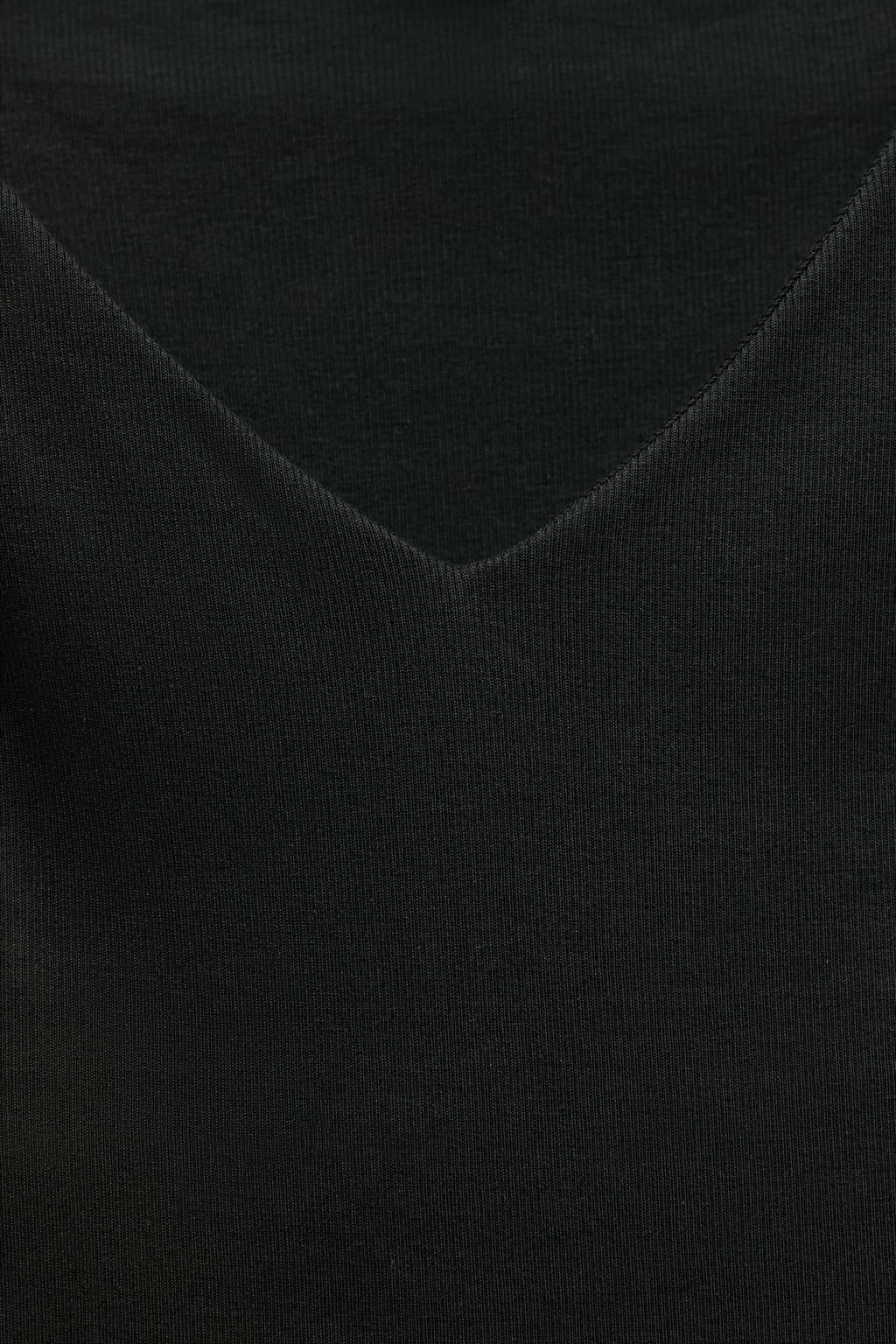 RIBBED LONG SLEEVE T-SHIRT - Zara фото 6