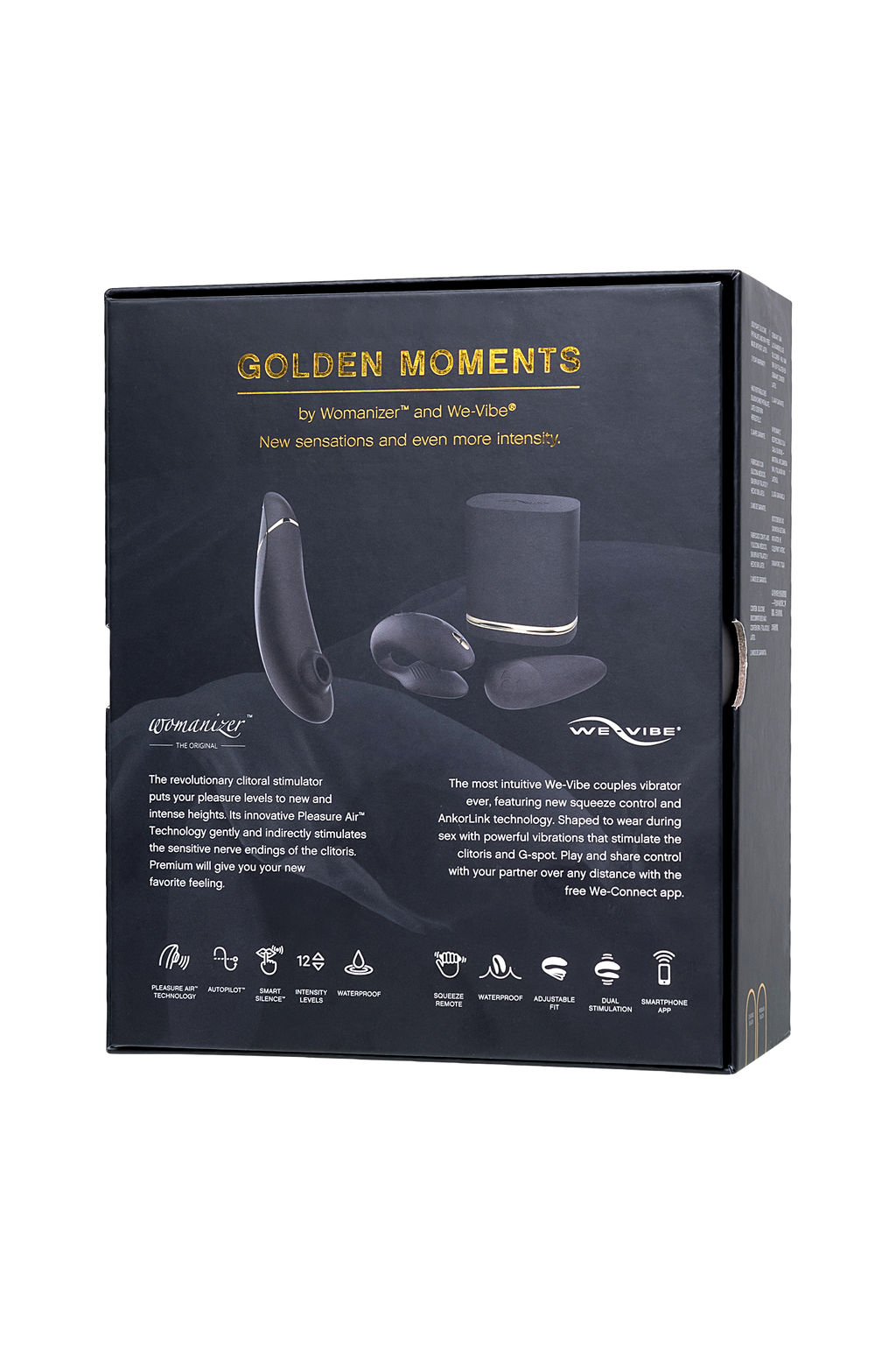 Набор Womanizer Premium + WE-VIBE Chorus черный, силикон, 19 см  фото 16