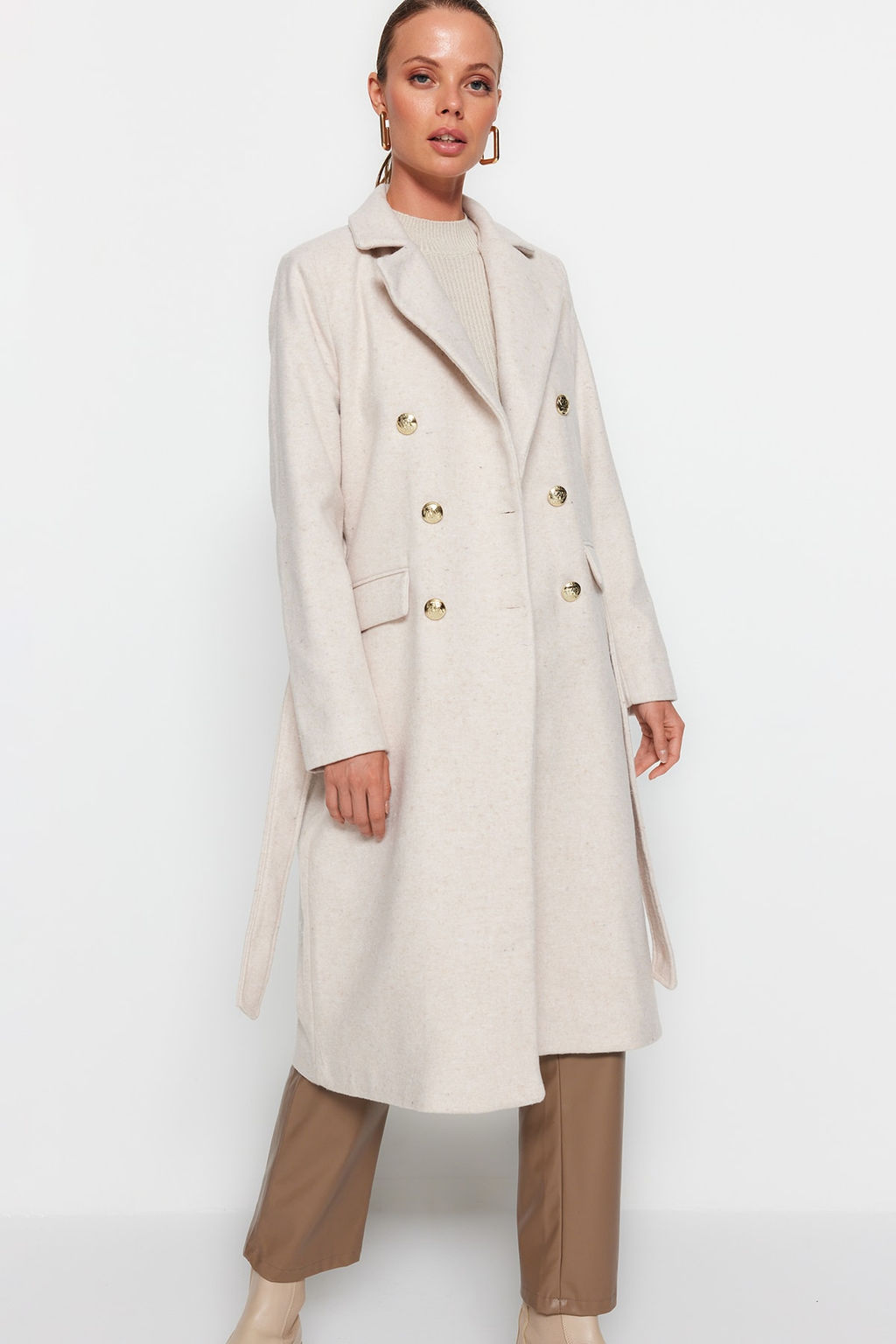 Siyah Fitted Kusakl? Kaban TWOAW24KB00022 - Trendyolmilla фото 7