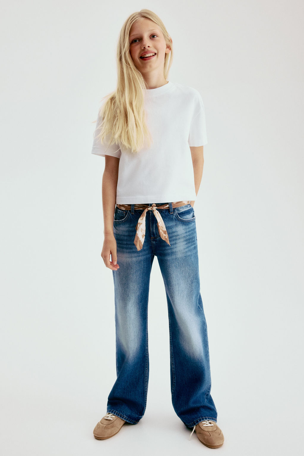 Baggy Fit Bootcut Leg Jeans - H&m фото 8