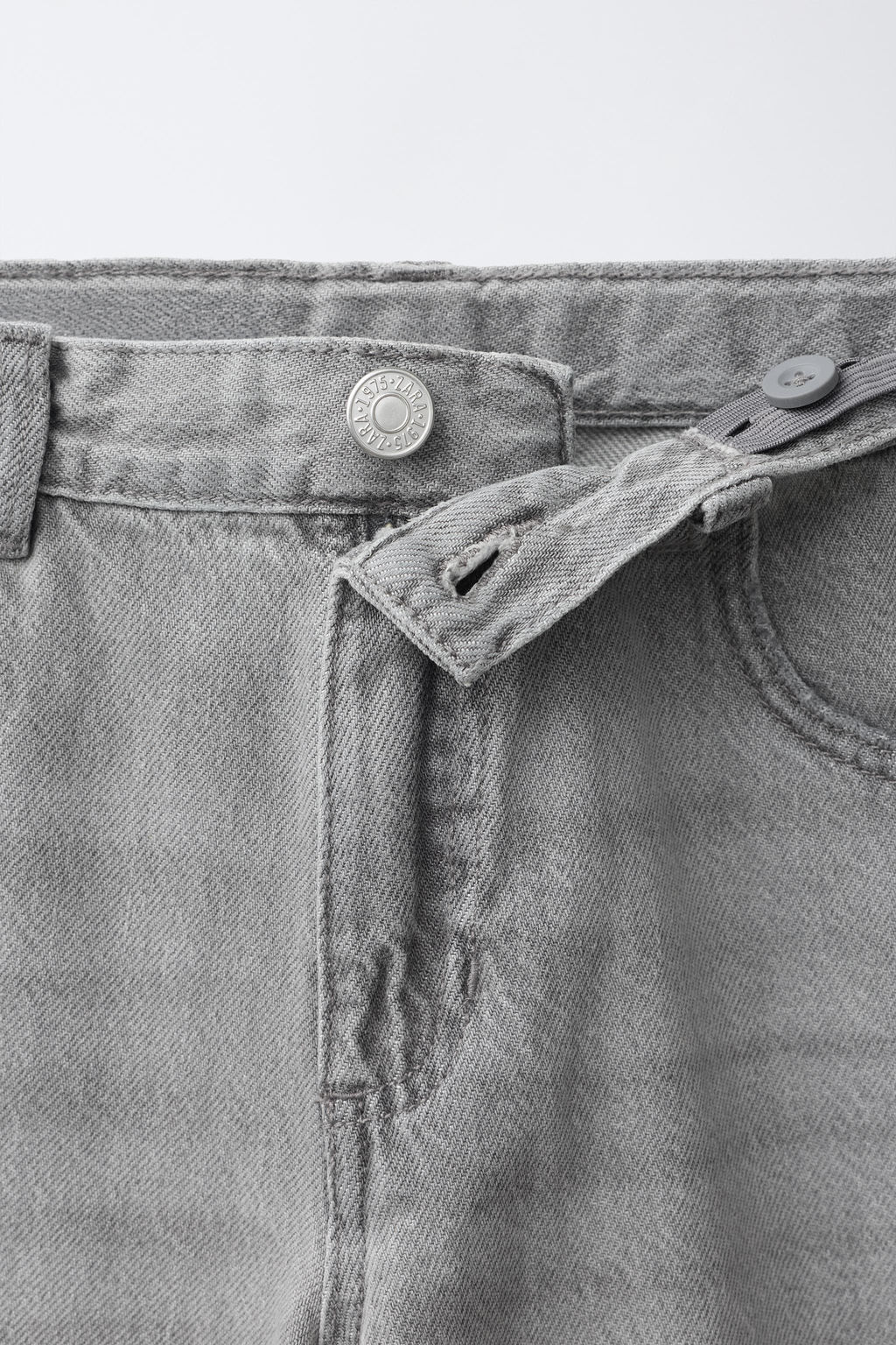DENIM BAGGY RELAXED / Gris - Zara фото 3