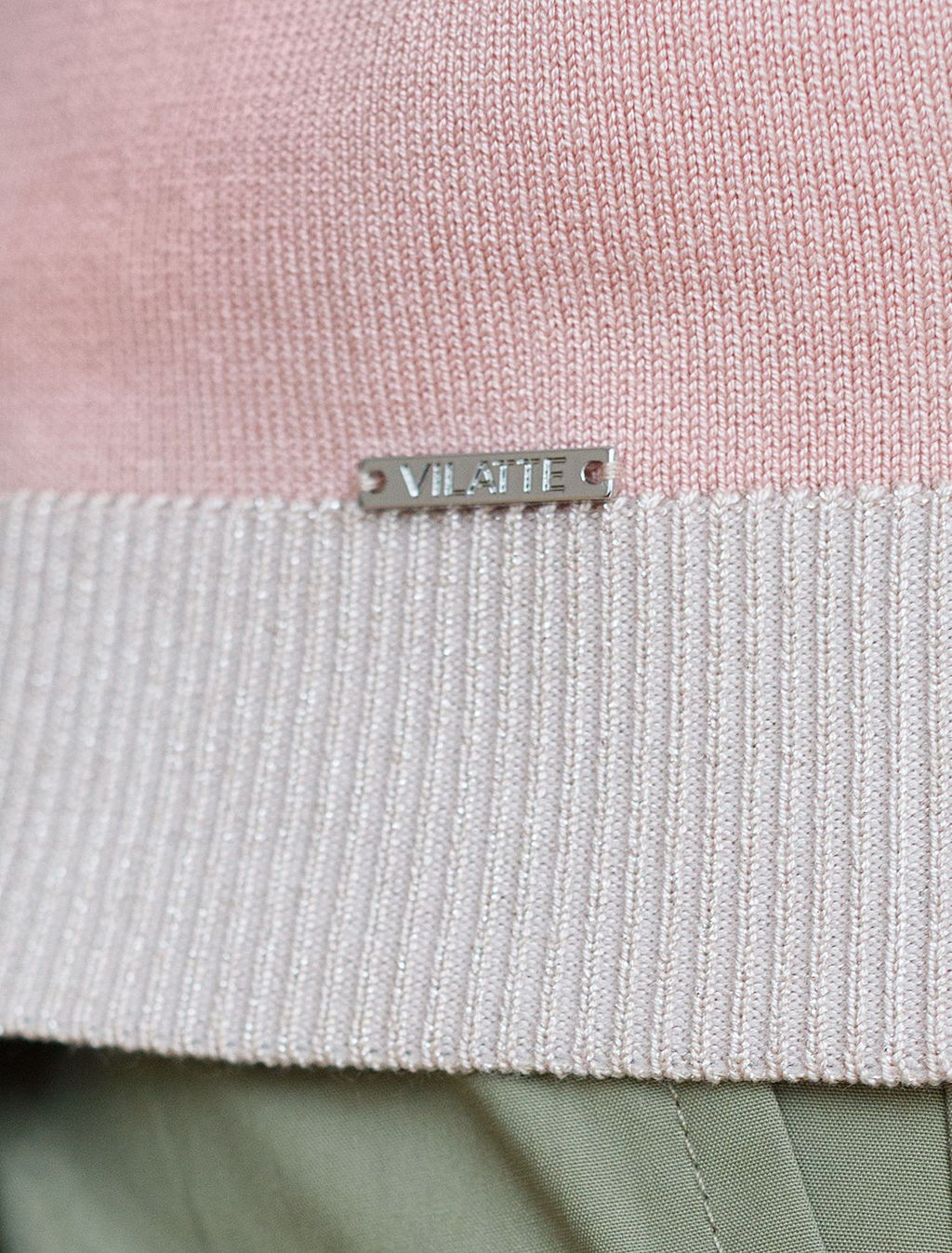 Джемпер с коротким рукавом тонкой вязки из вискозы с люрексом