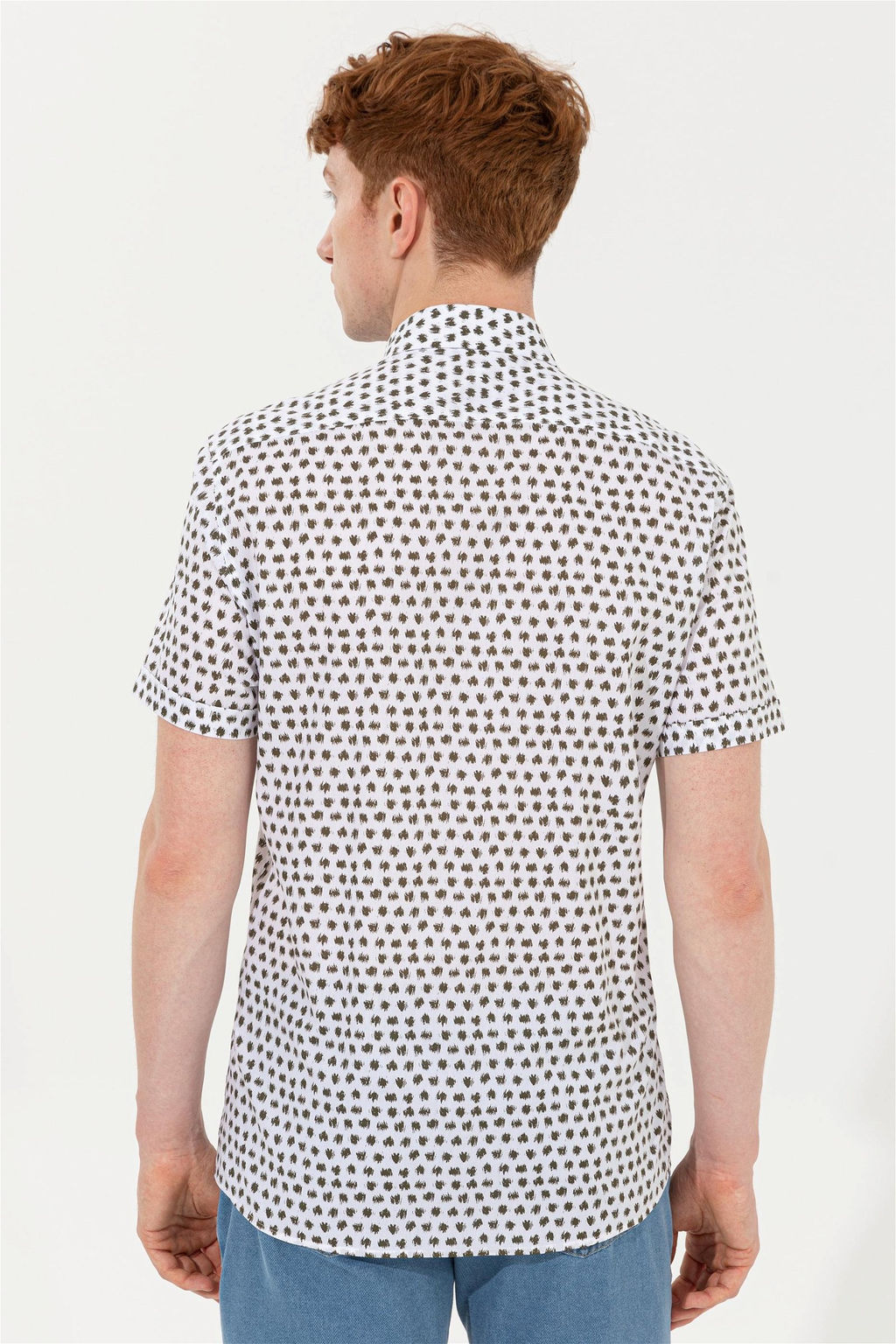 U. S. Polo Assn Мужская рубашка с коротким рукавом и рисунком в защиту прав - U.s. polo assn фото 11