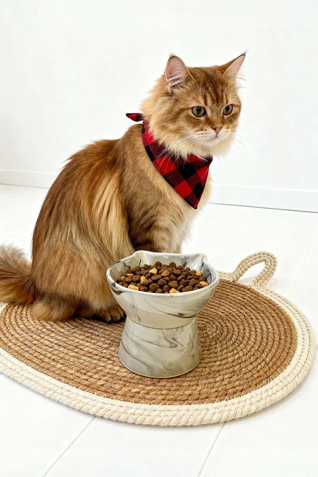 Pet Kedi Figurlu Seramik Mama ve Su Kab? 400 ml TPHAW26MS00002 - Trendyolmilla фото 3