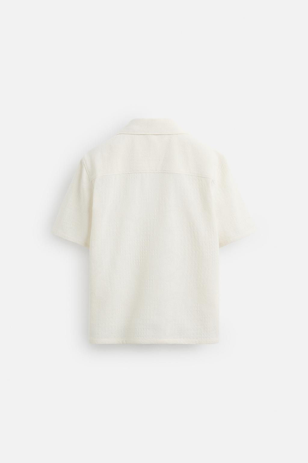 RELAXED FIT JACQUARD SHIRT - Zara фото 8
