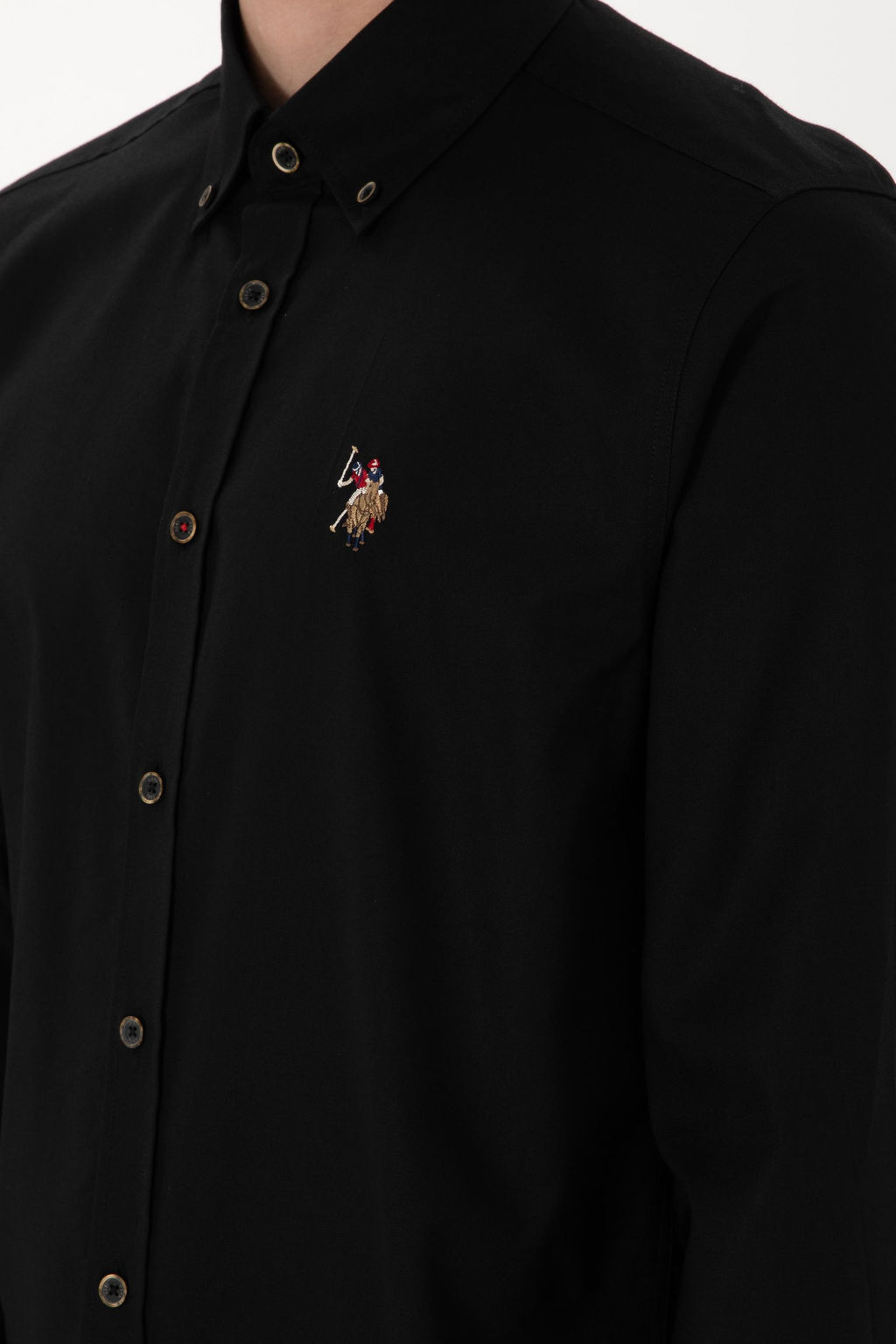 Erkek Siyah Uzun Kollu Basic G_mlek Sepette S_rpriz _ndirim - U.s. polo assn фото 7