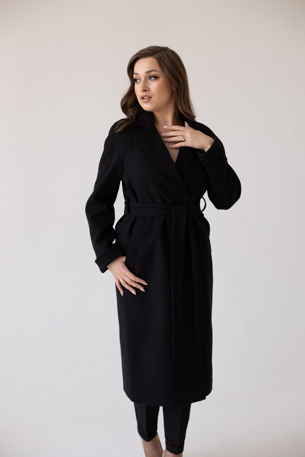 Пальто женское демисезонное 22555 (синий) - Kankan фото 7