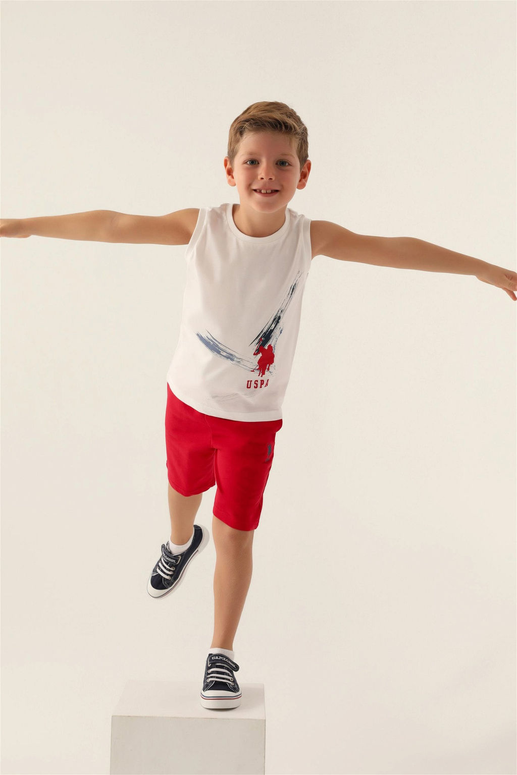 Кремовый пижамный комплект для мальчика - U.s. polo assn фото 3