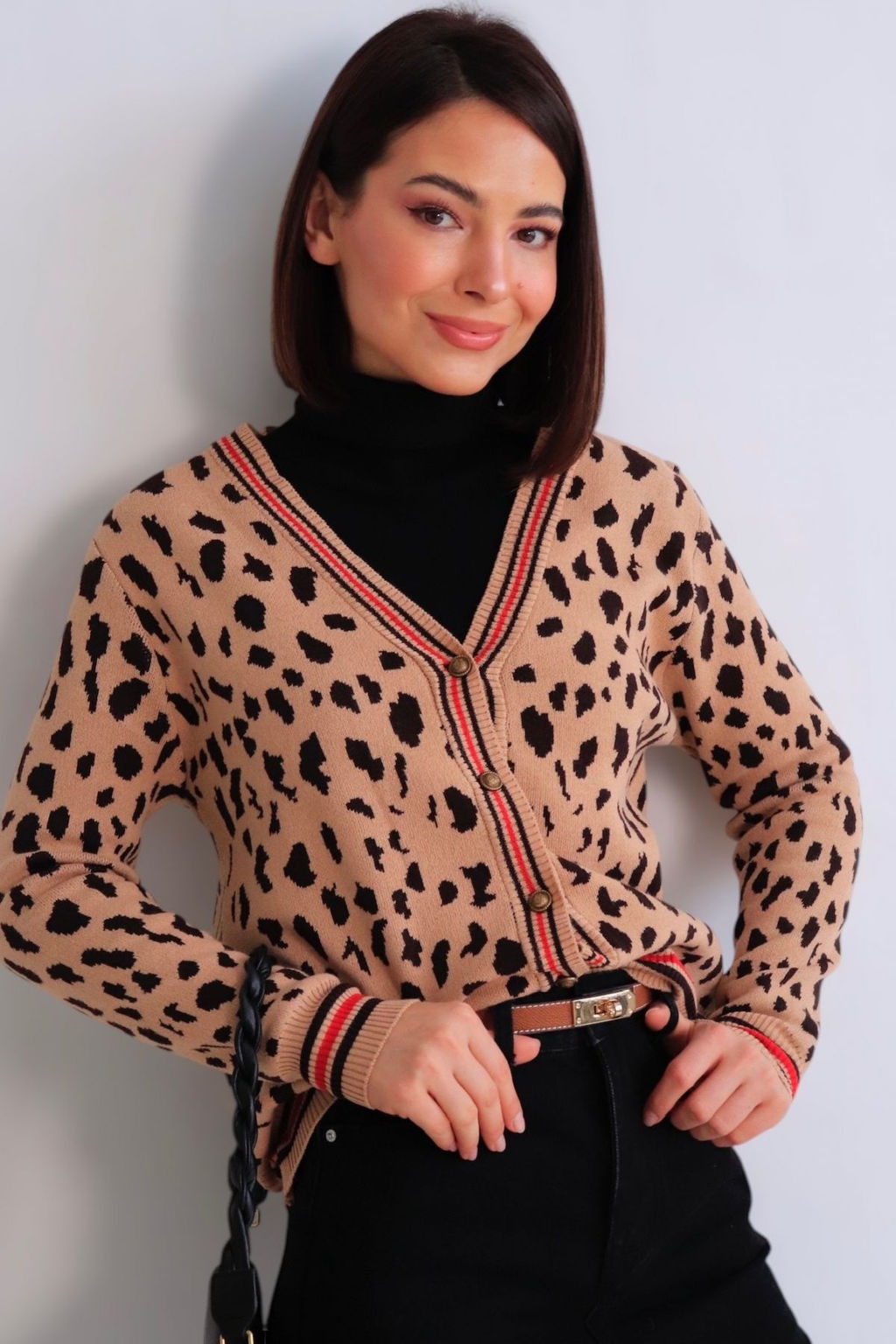 Martichelli Кардиган бежевый с пятнышками фото 4