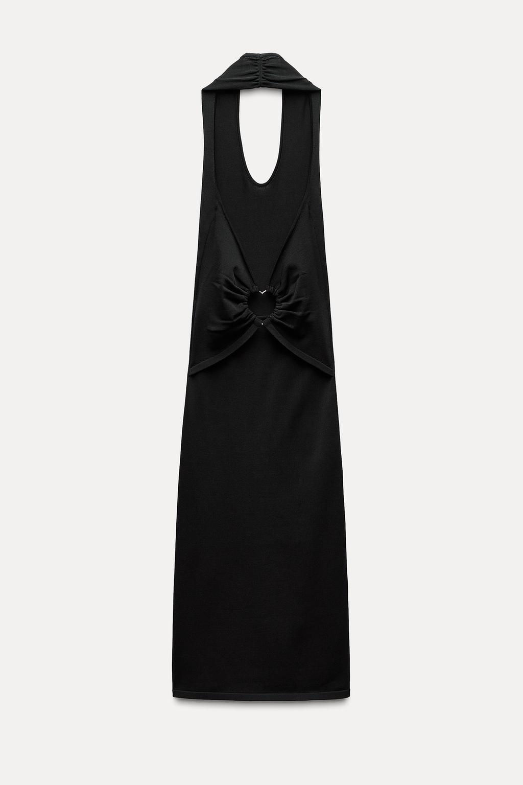 KNIT DRESS WITH OPEN BACK AND HEART APPLIQUE - Zara фото 7