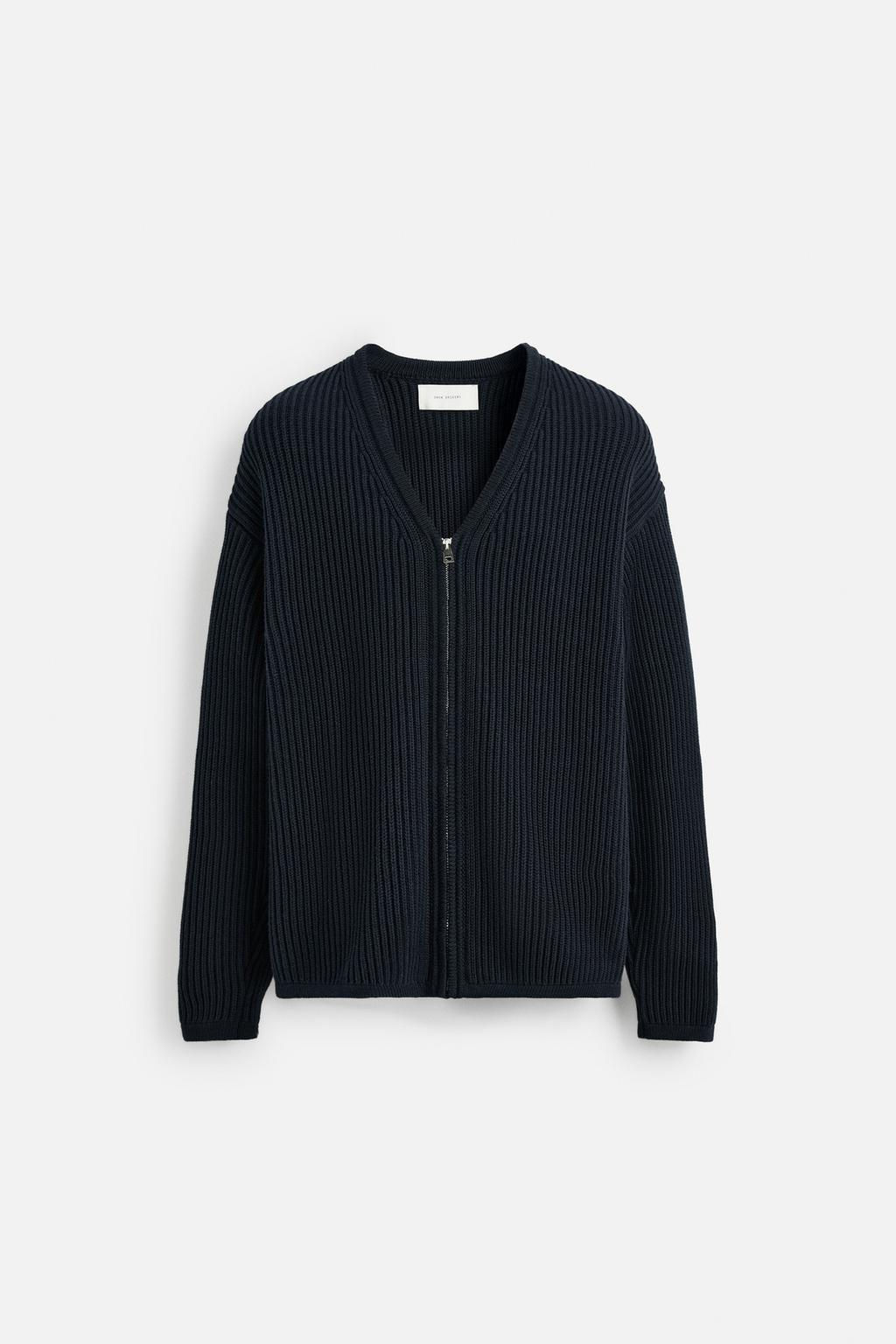 ZIP-UP TEXTURED CARDIGAN - Zara фото 7