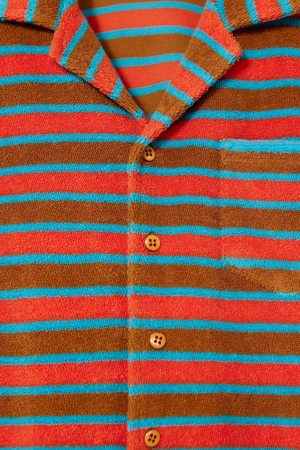 LIMITED EDITION STRIPED TOWELLING POLO SHIRT - Zara фото 8