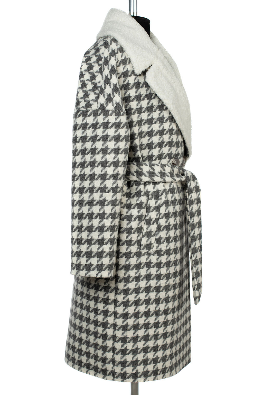 02-3165 Пальто женское утепленное (пояс) - El podio фото 18