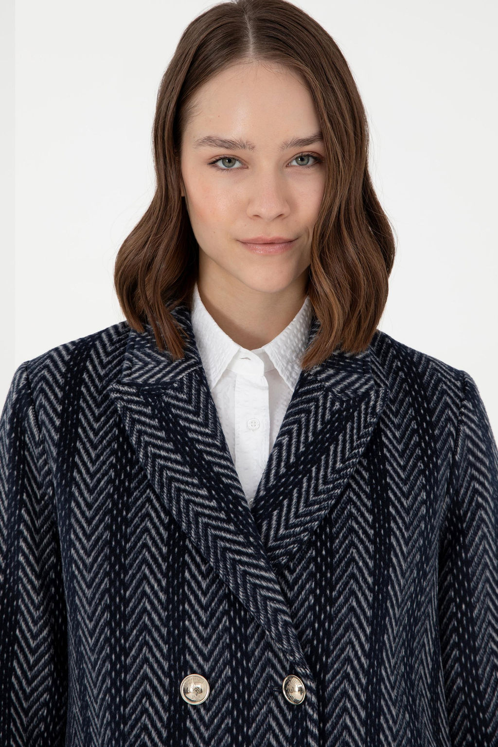 Женское темно-синее пальто Stash - U.s. polo assn фото 2