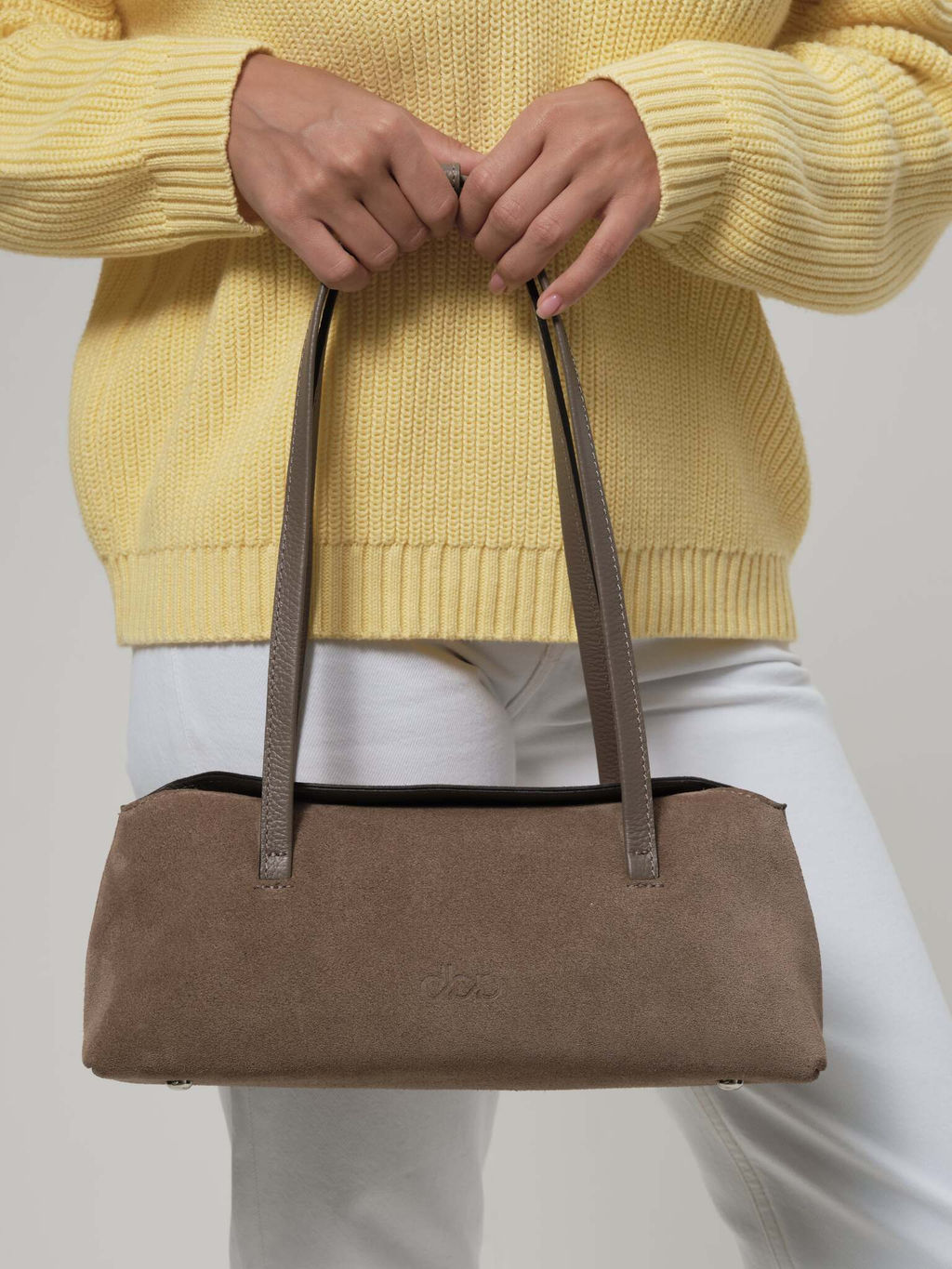 Замшевая сумка Raduy DBR 31127 таупе  фото 4