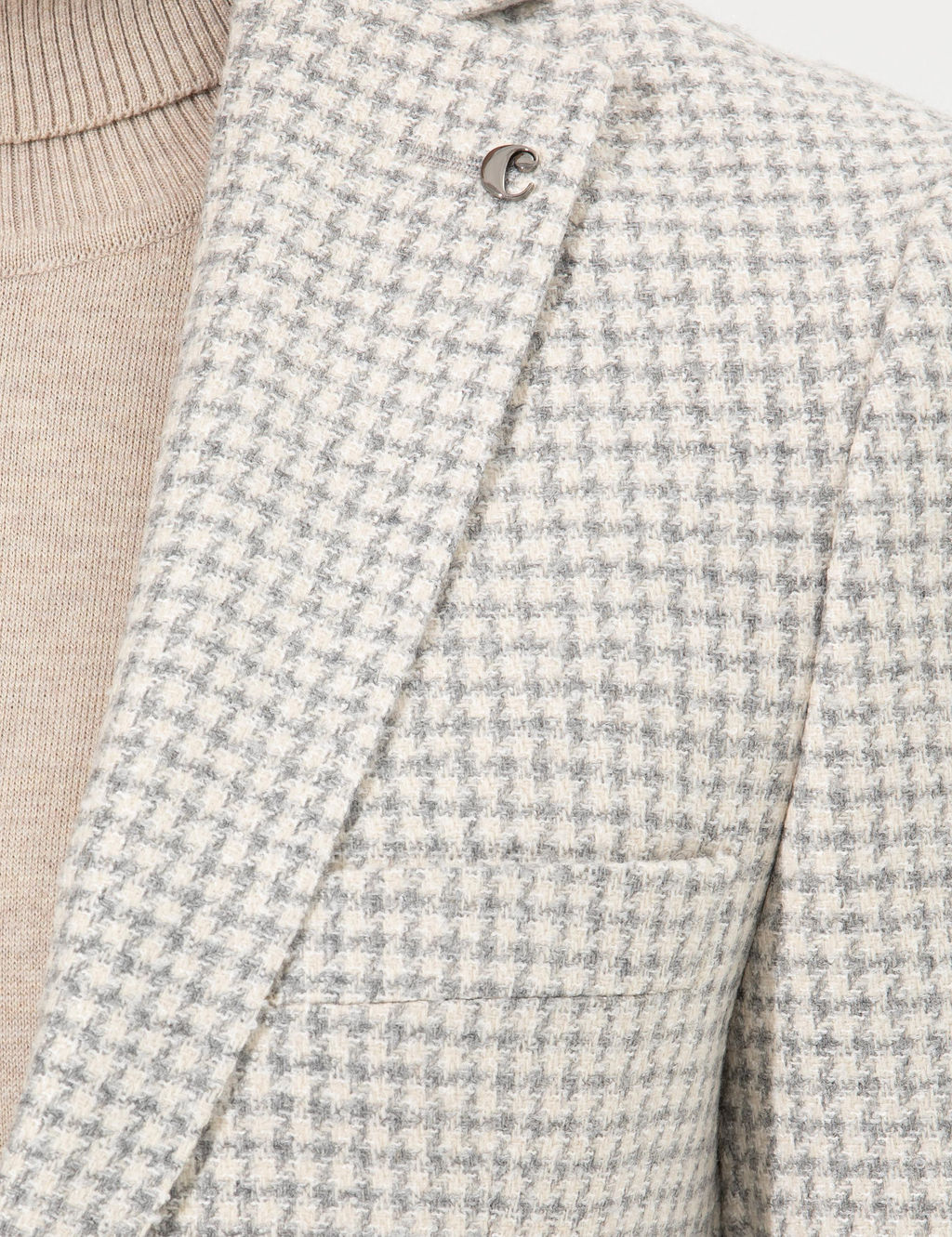 Светло-серая приталенная куртка - Cacharel фото 7