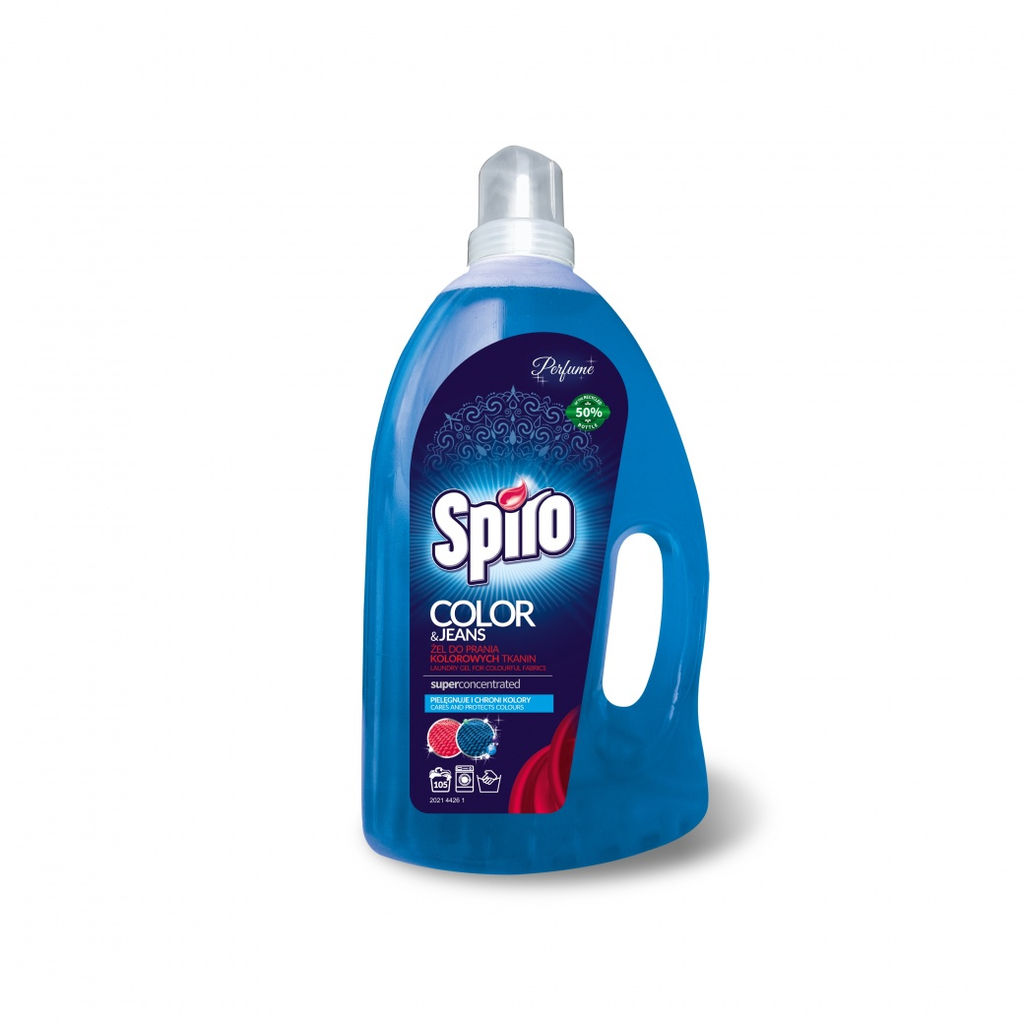 Spiro Color Гель с ланолином для стирки цветных тканей 3150 мл - Clovin фото 2