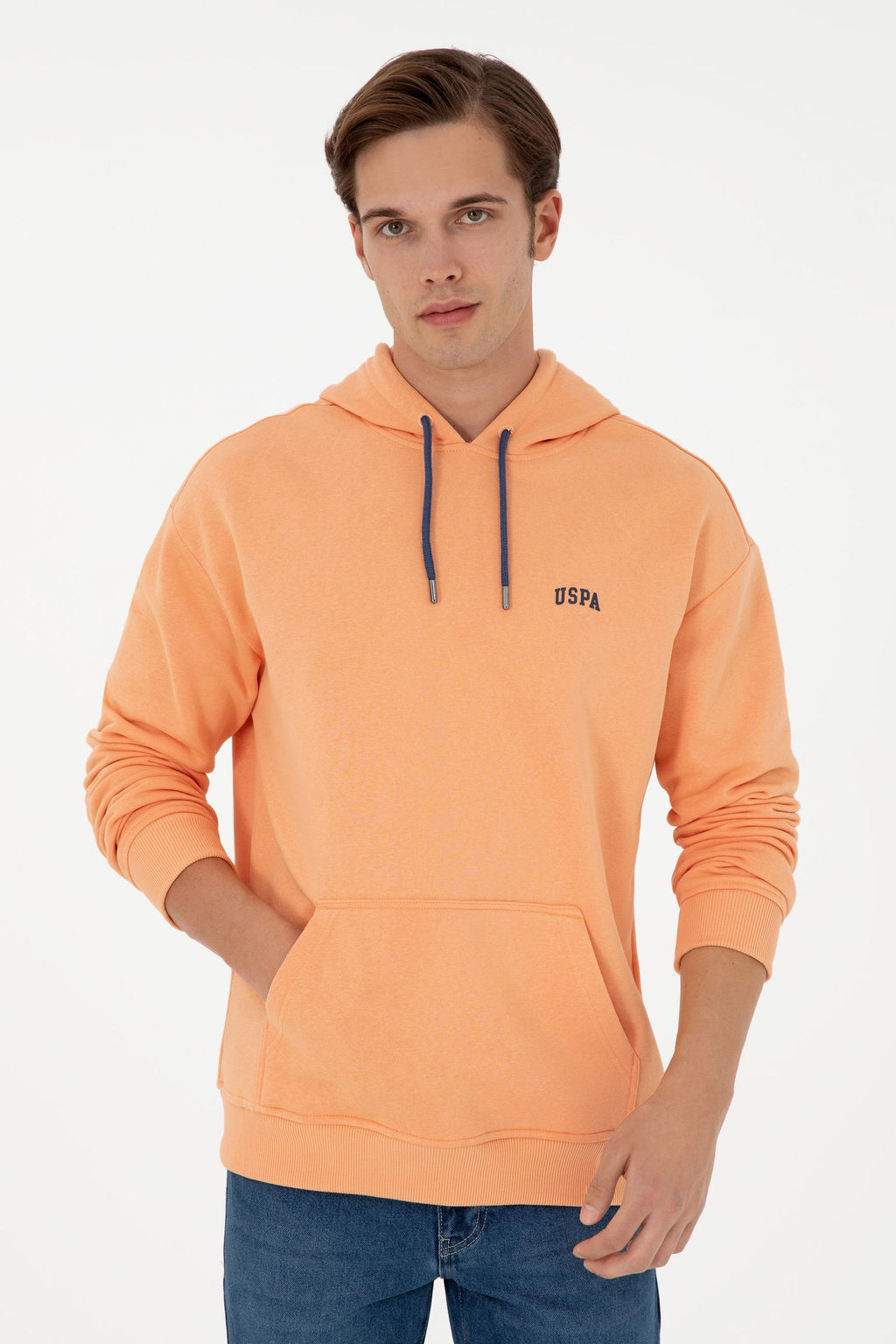 Мужской оранжевый базовый свитшот Неожиданная скидка в корзине - U.s. polo assn фото 3