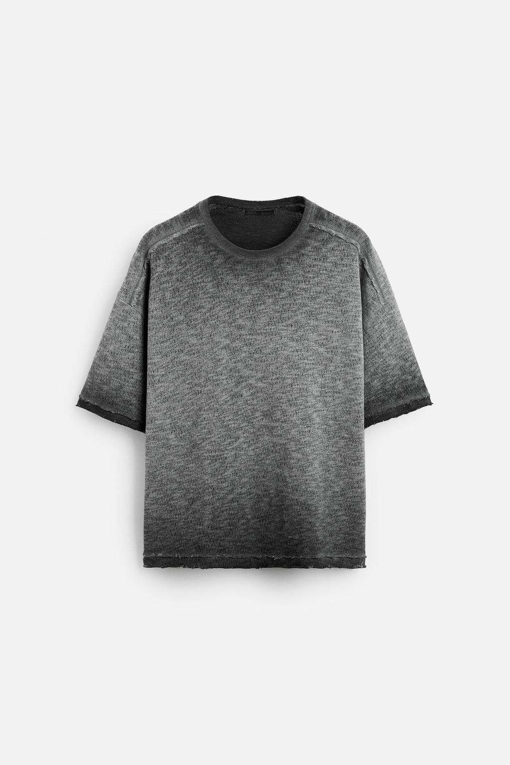 FADED KNIT T-SHIRT - Zara фото 14