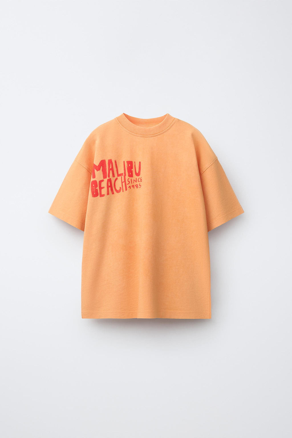 CAMISETA ESTAMPADO BEACH / Naranja