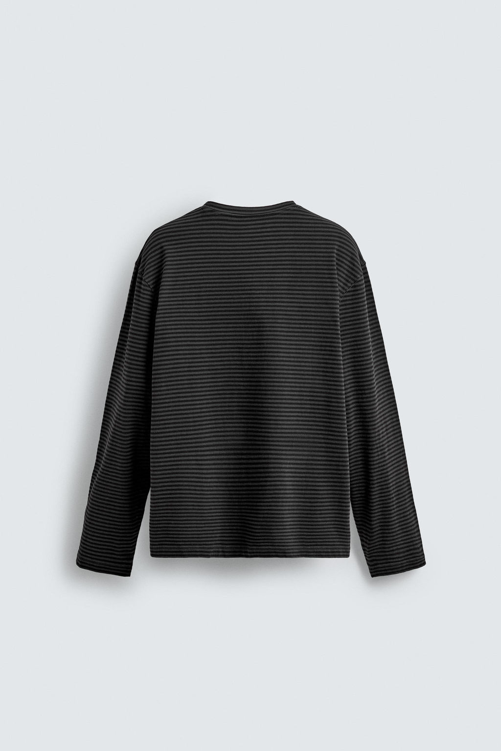 WASHED STRIPED T-SHIRT - Zara фото 8