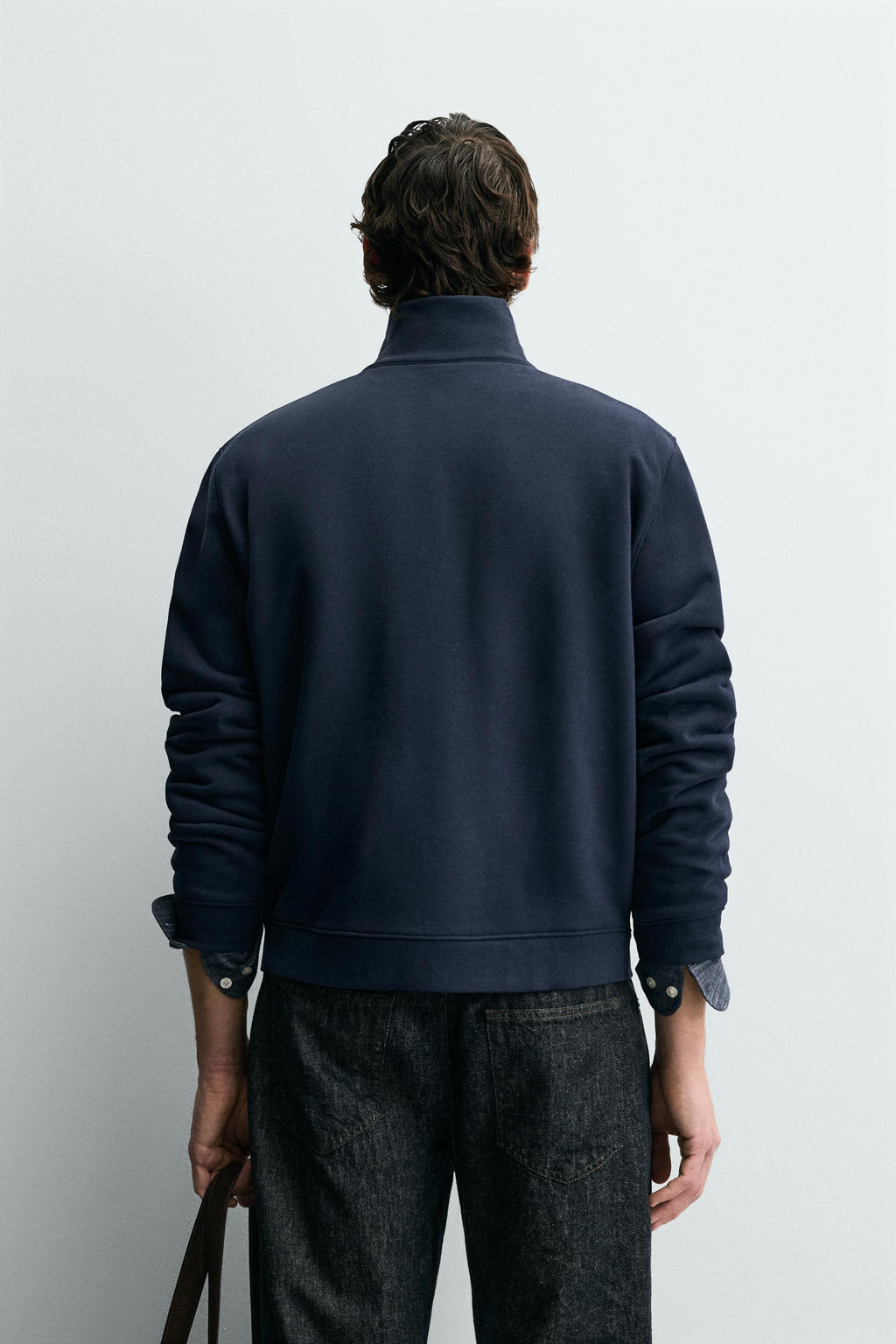 BASIC ZIP-UP SWEATSHIRT - Zara фото 11