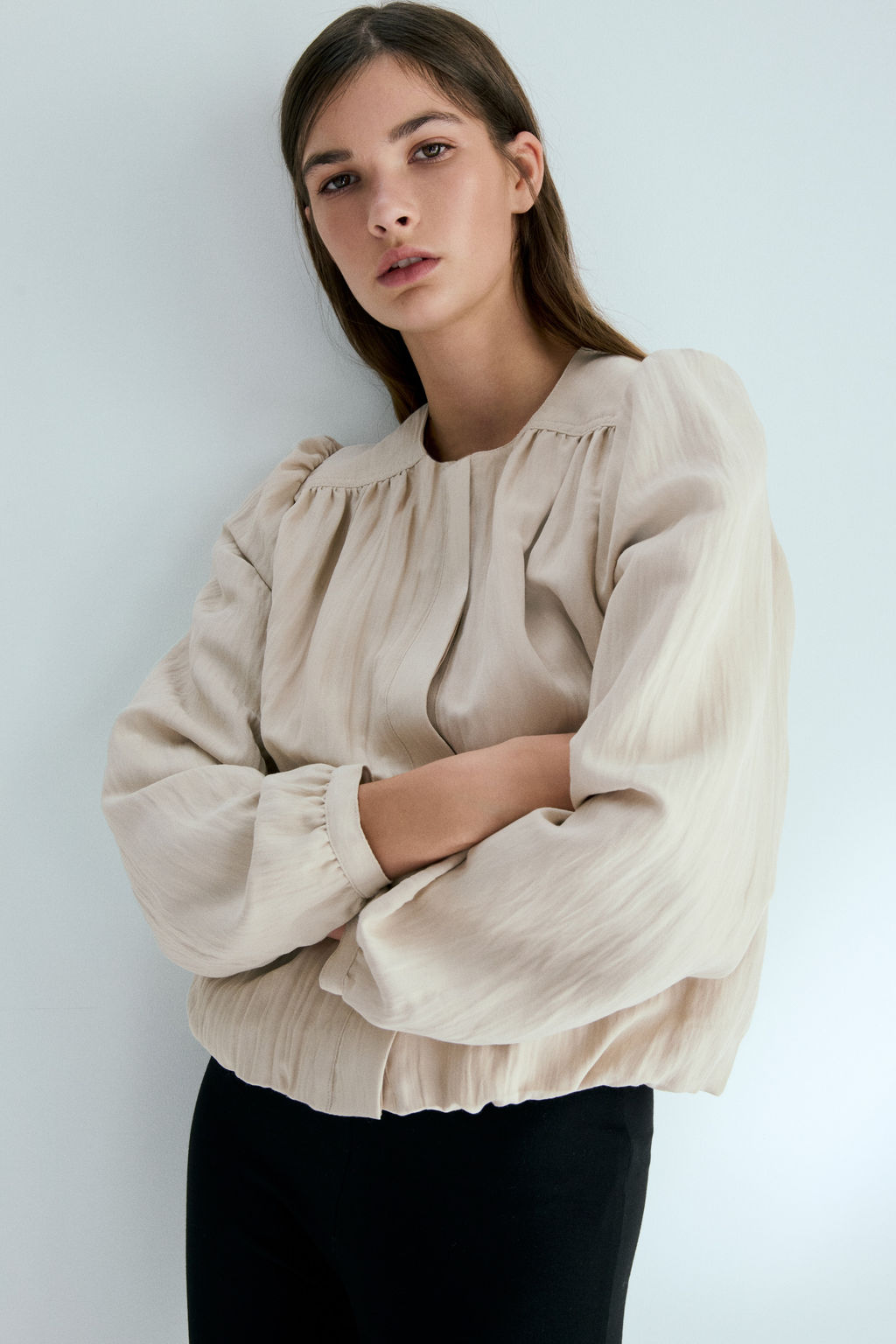 Chaqueta oversize de sarga - H&m фото 3