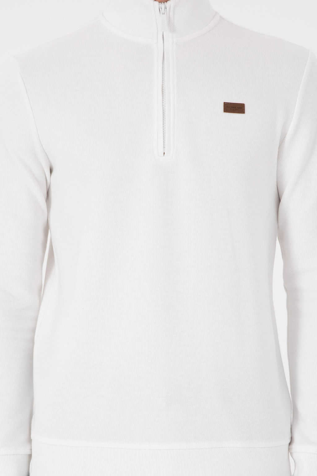 Мужской базовый свитшот цвета экрю Неожиданная скидка в корзине - U.s. polo assn фото 6