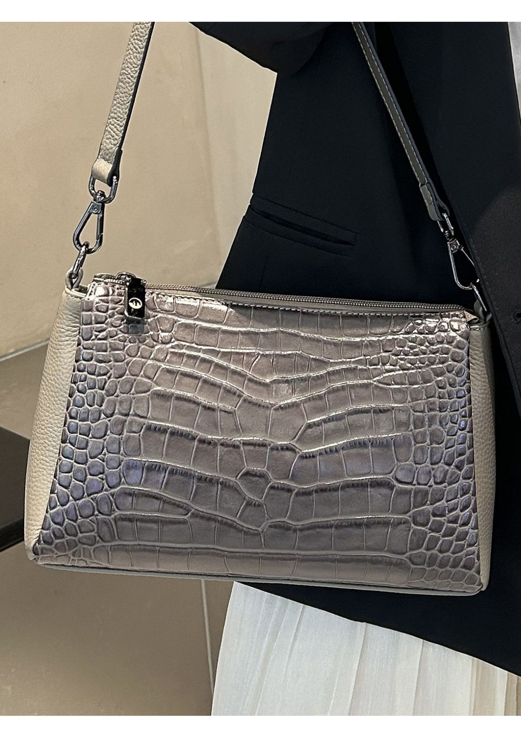 Cумка Lanotti LINNET CROCO 7001/Черный