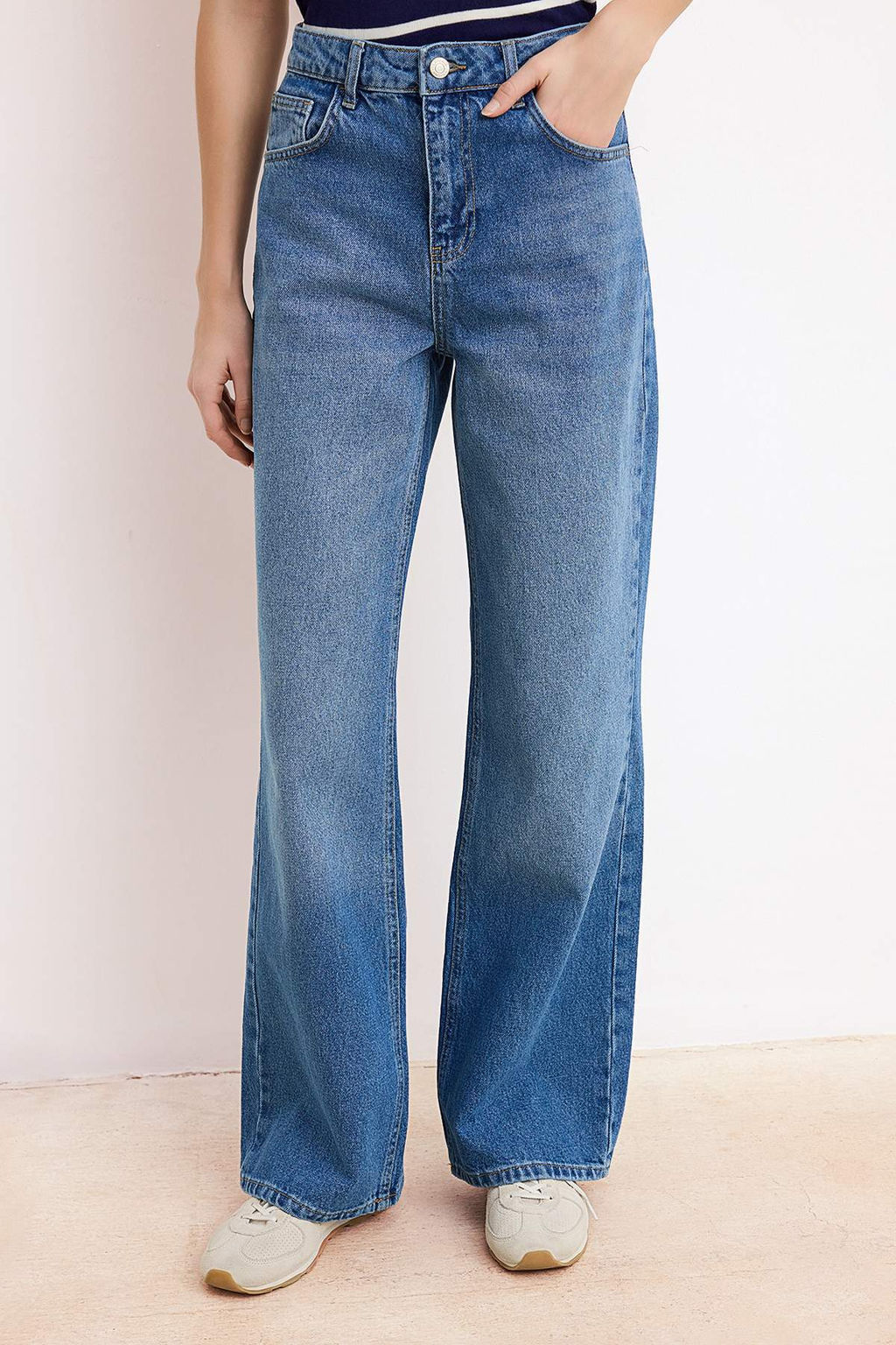 Mavi Yuksek Bel %100 Pamuk Genis Paca Wide Leg Jeans TWOSS26JE00130