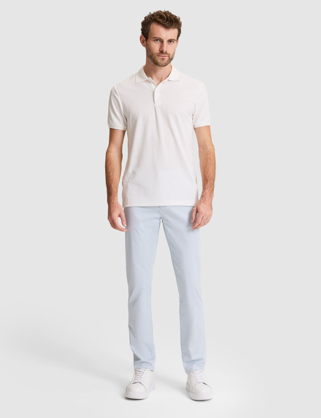 Beyaz Slim Fit Polo Yaka Ti__rt