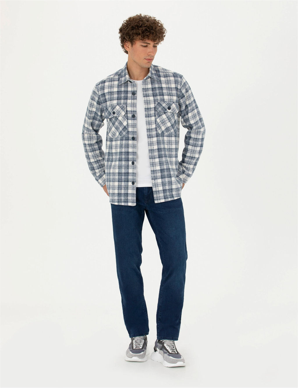 Mavi Oversize Oduncu G_mlek - Pierre cardin фото 4