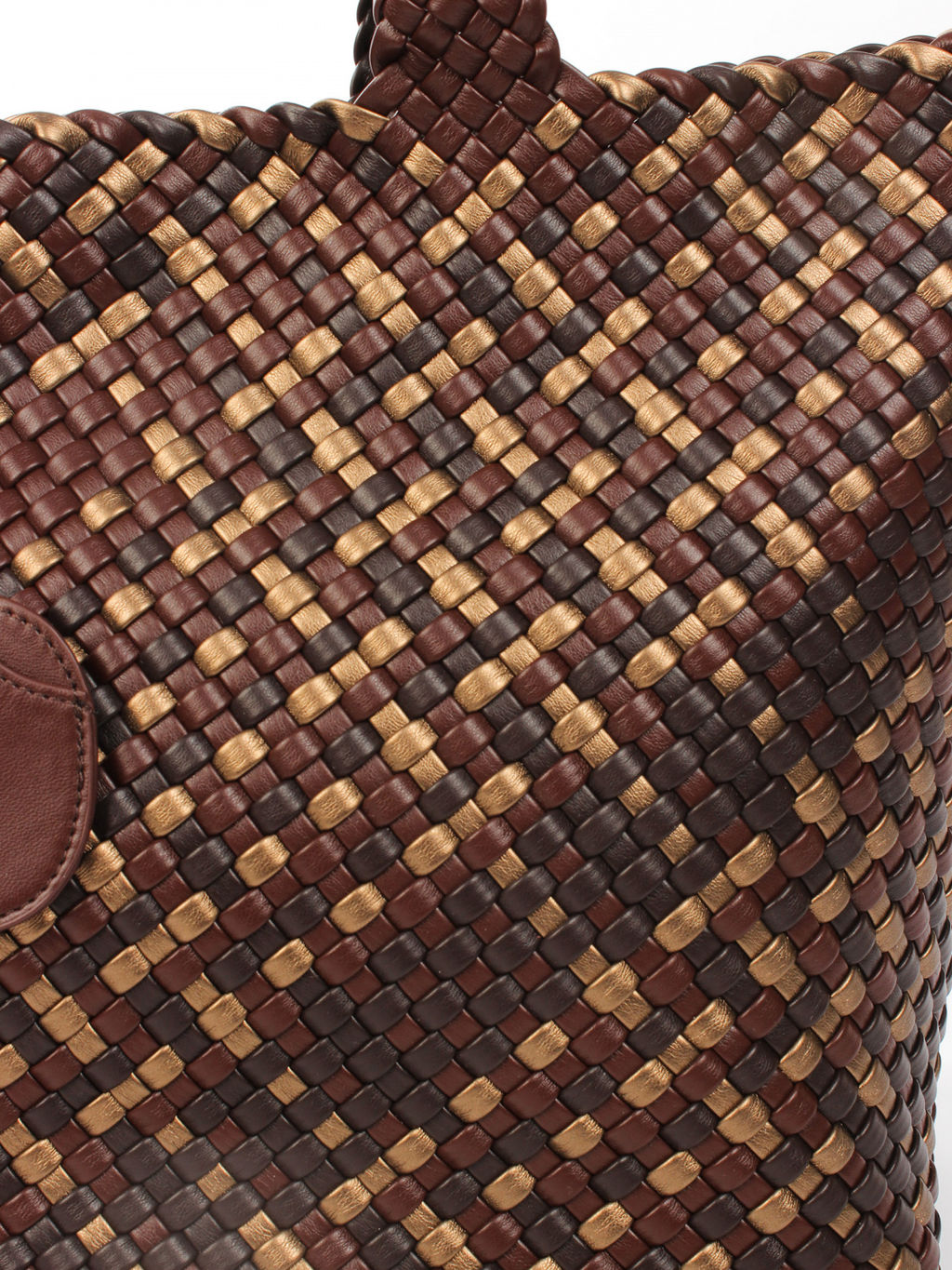 LACCOMA сумка СУ1033-мультицвет коричневый эко кожа хлопок фото 3