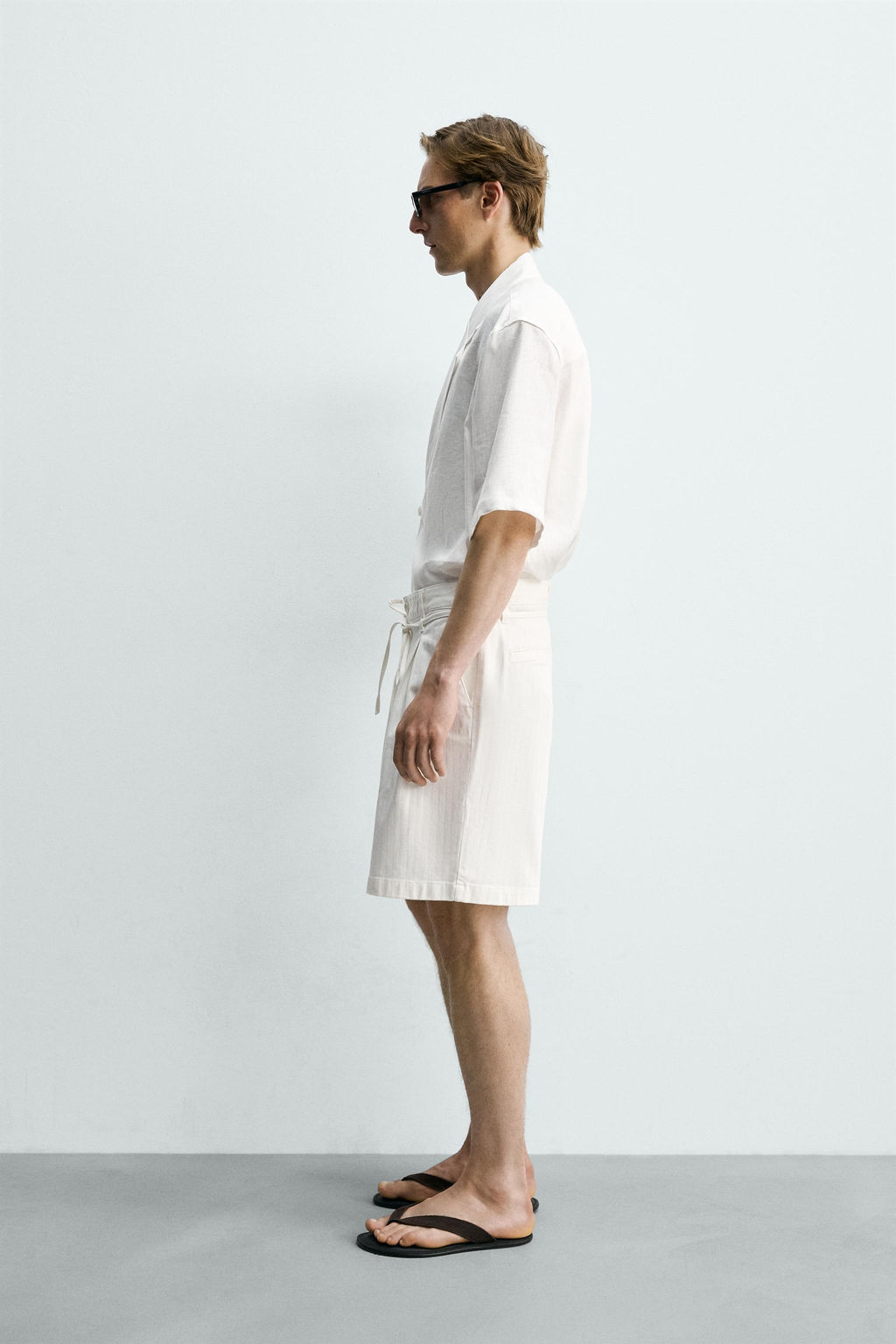 BERMUDA RELAXED FIT PLIEGUES / Crudo - Zara фото 4
