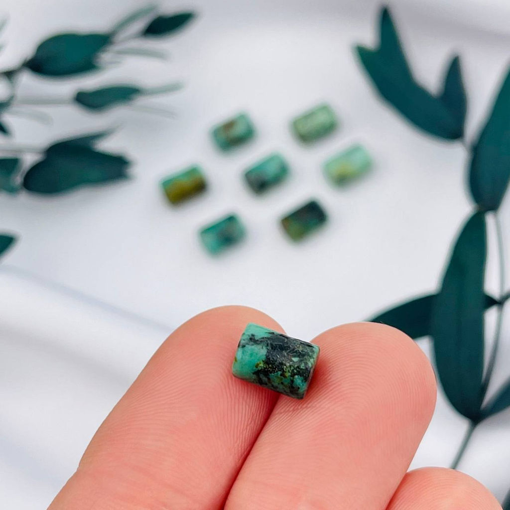 Бусины для украшений из Хризоколлы (10 шт)