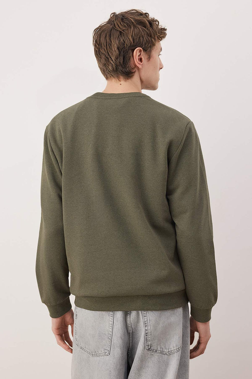 Siyah-Lacivert-Gri Melanj 3lu Paket Regular/Normal Kesim Basic Ici Polar Sweatshirt TMNAW26SW00006 - Trendyolmilla фото 22
