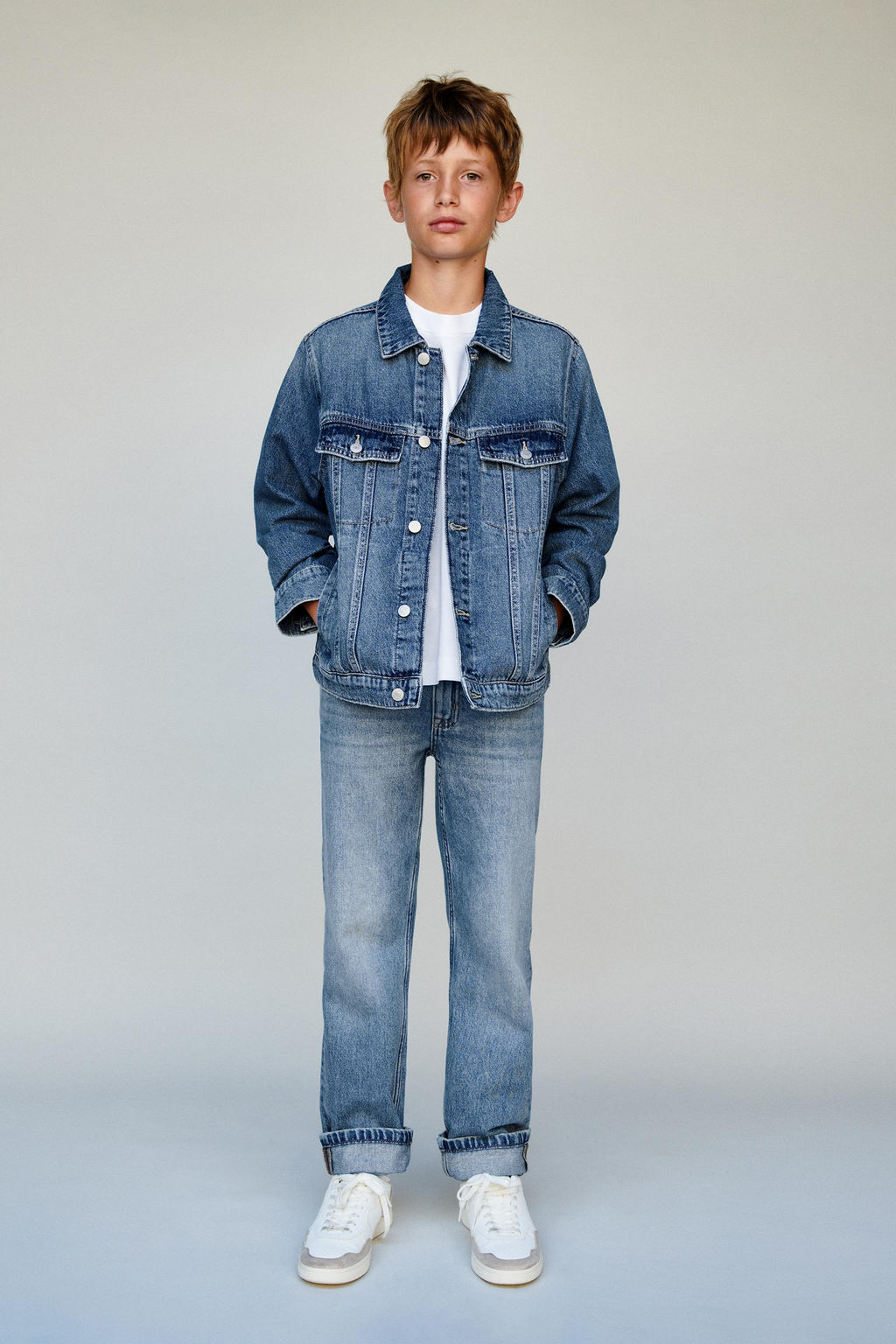 BASIC DENIM JACKET - Zara фото 5