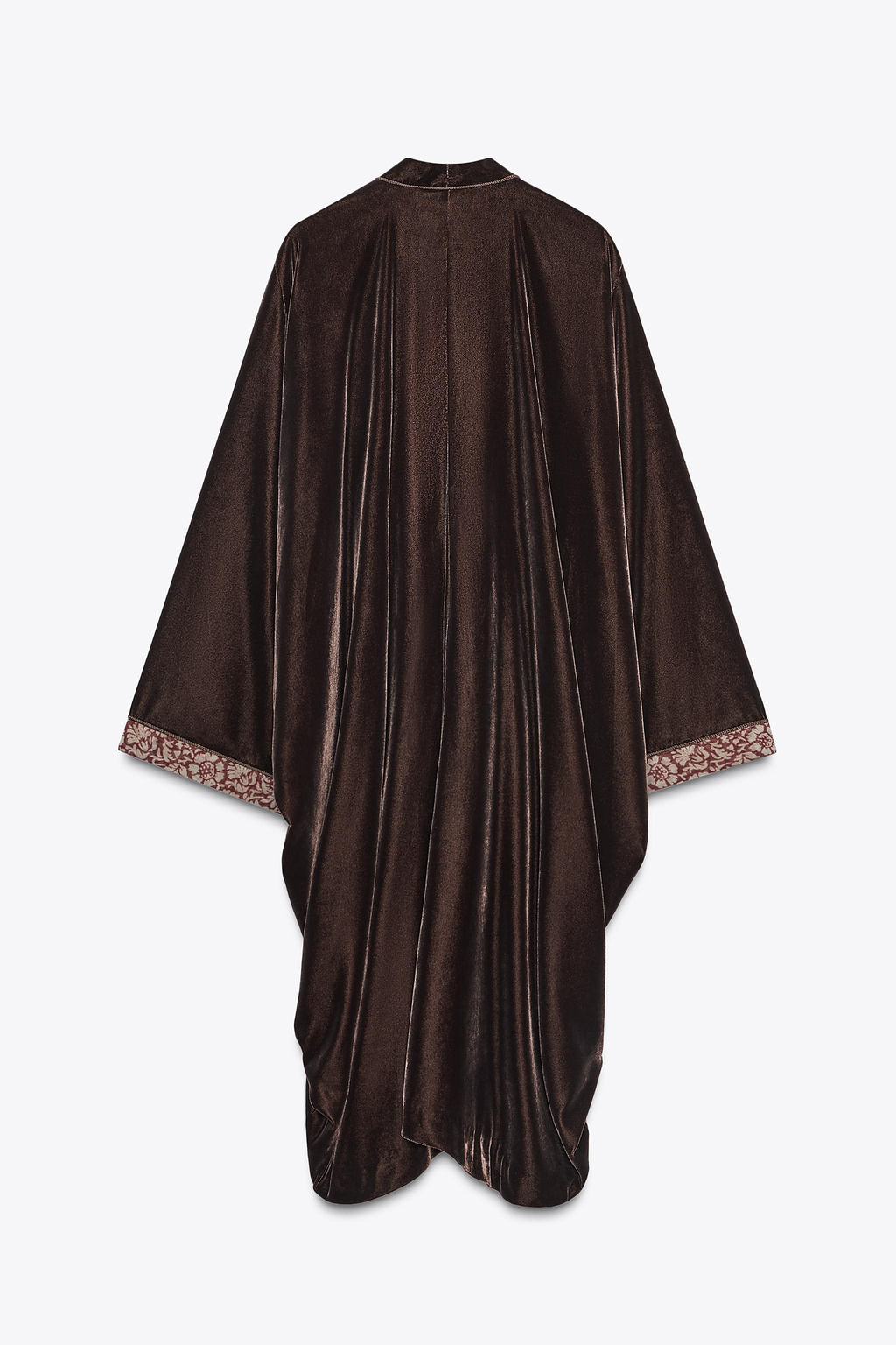ZW COLLECTION VELVET KIMONO - Zara фото 5