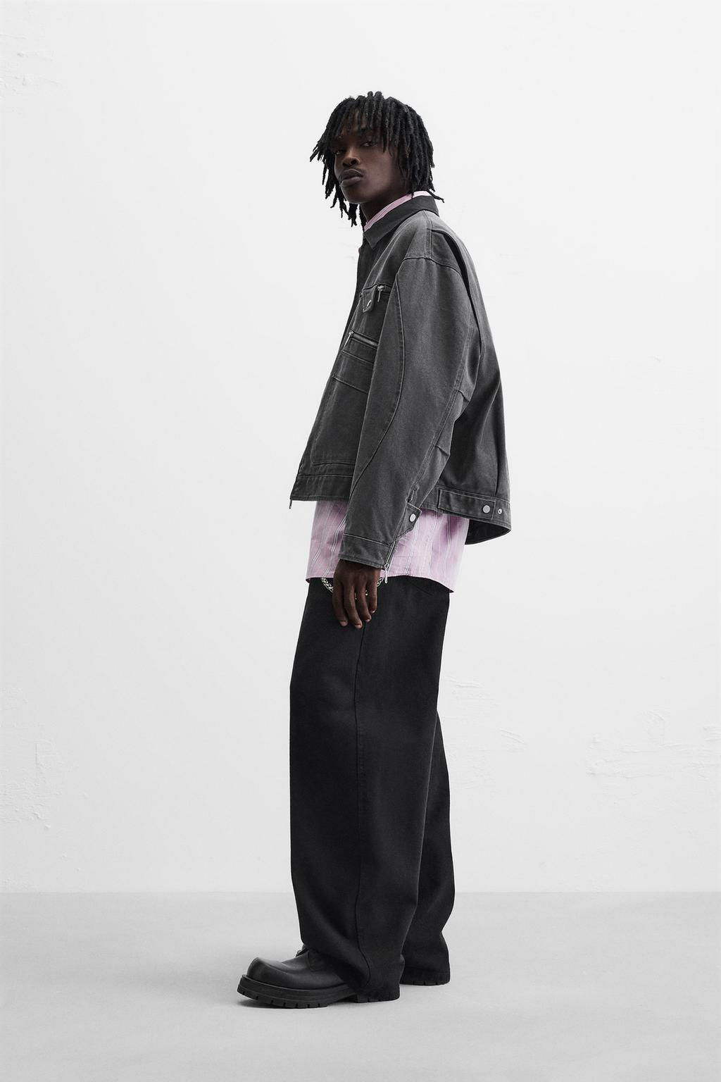 JACKET WITH CONTRAST COLLAR - Zara фото 4