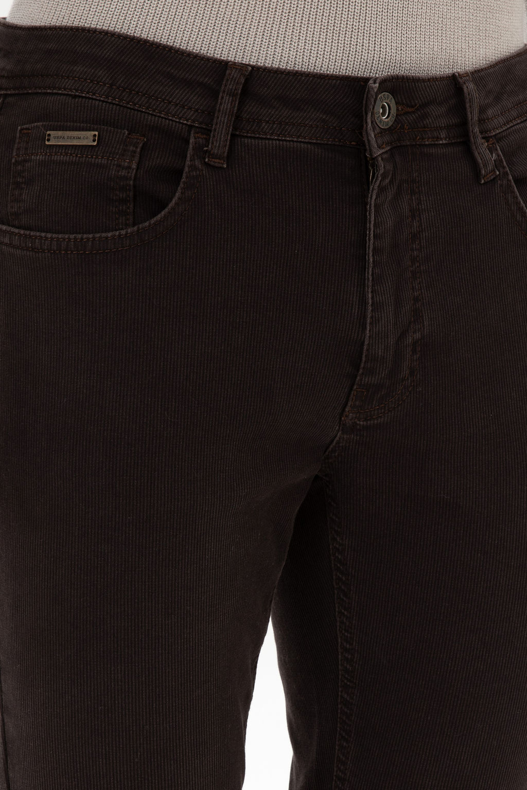 Erkek Koyu Kahverengi Slim Fit Jean Pantolon - U.s. polo assn фото 11