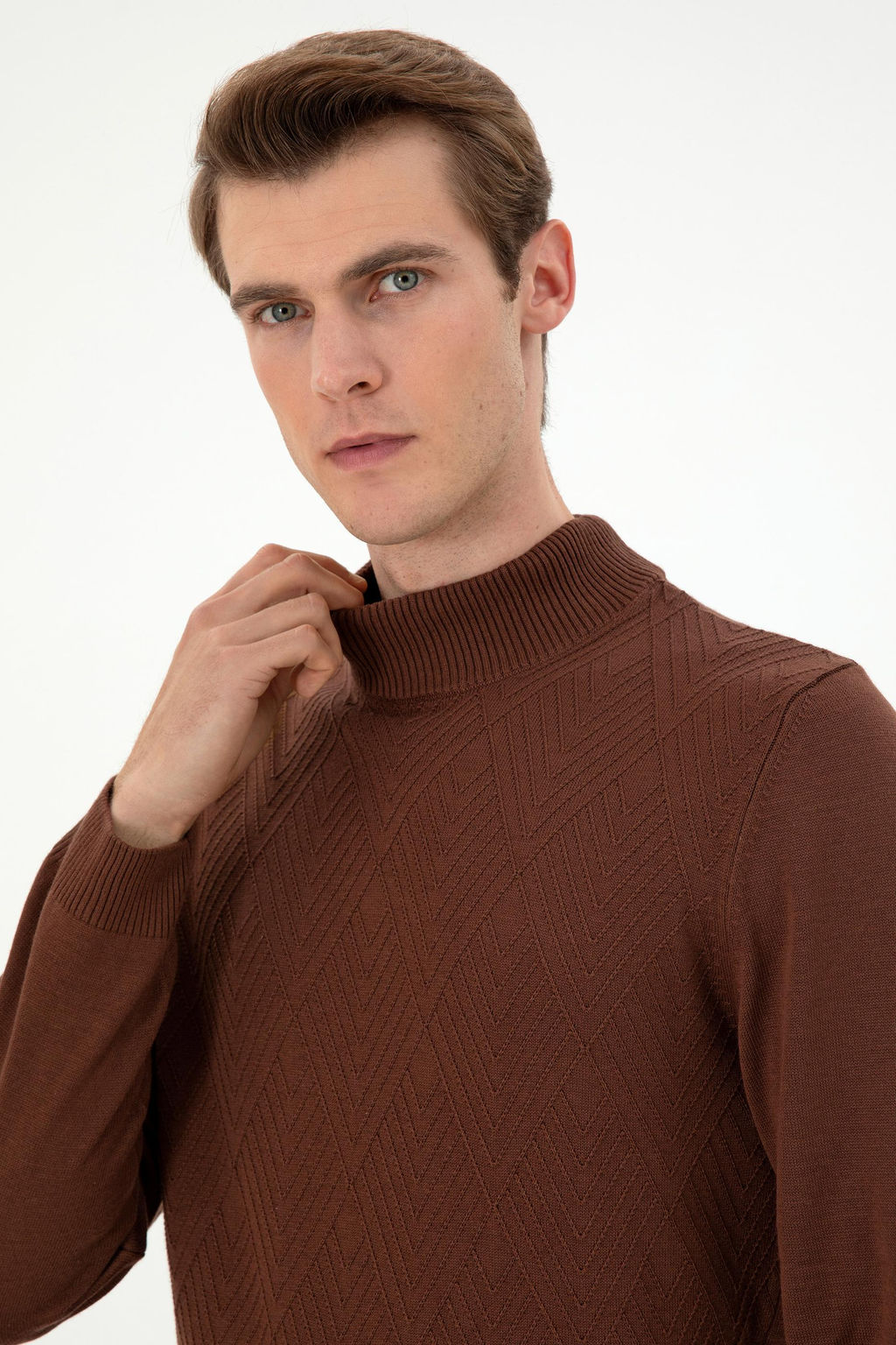 Мужской коричневый свитер Неожиданная скидка в корзине - U.s. polo assn фото 2