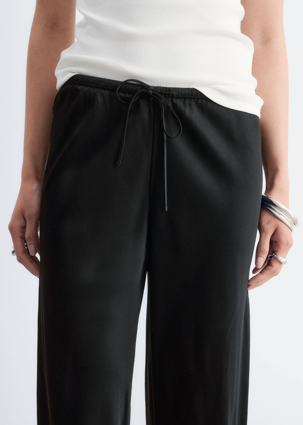 Pantalones de sarga con cord?n de ajuste - H&m фото 7