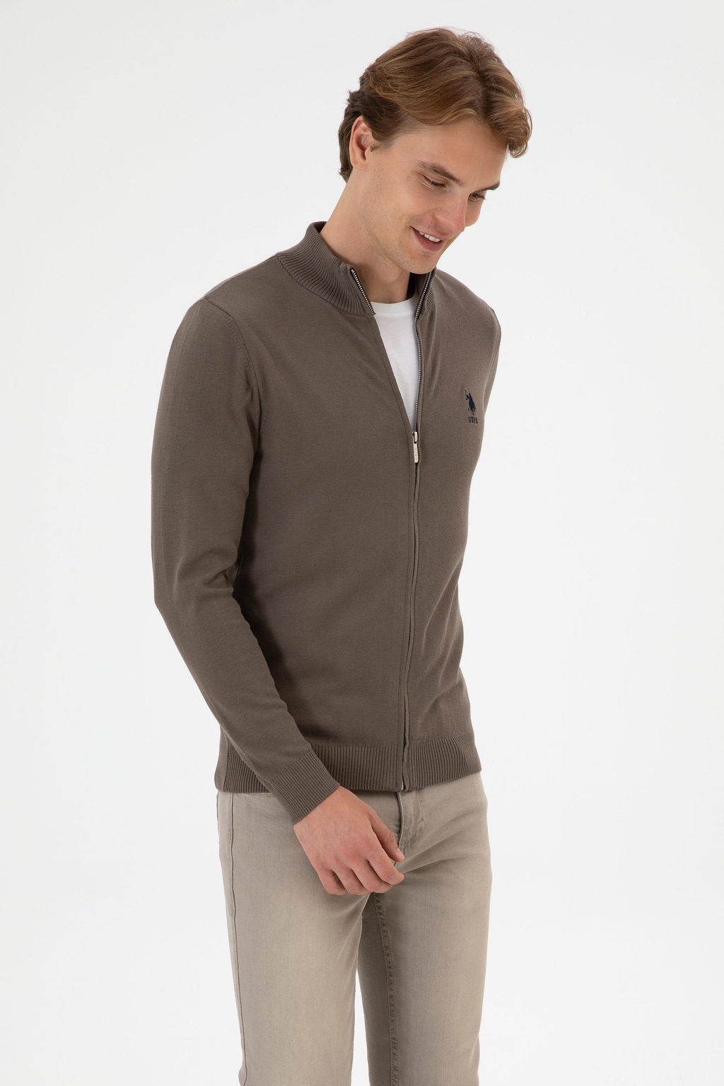 Erkek Slim Fit Vizon Triko H_rka - U.s. polo assn фото 10