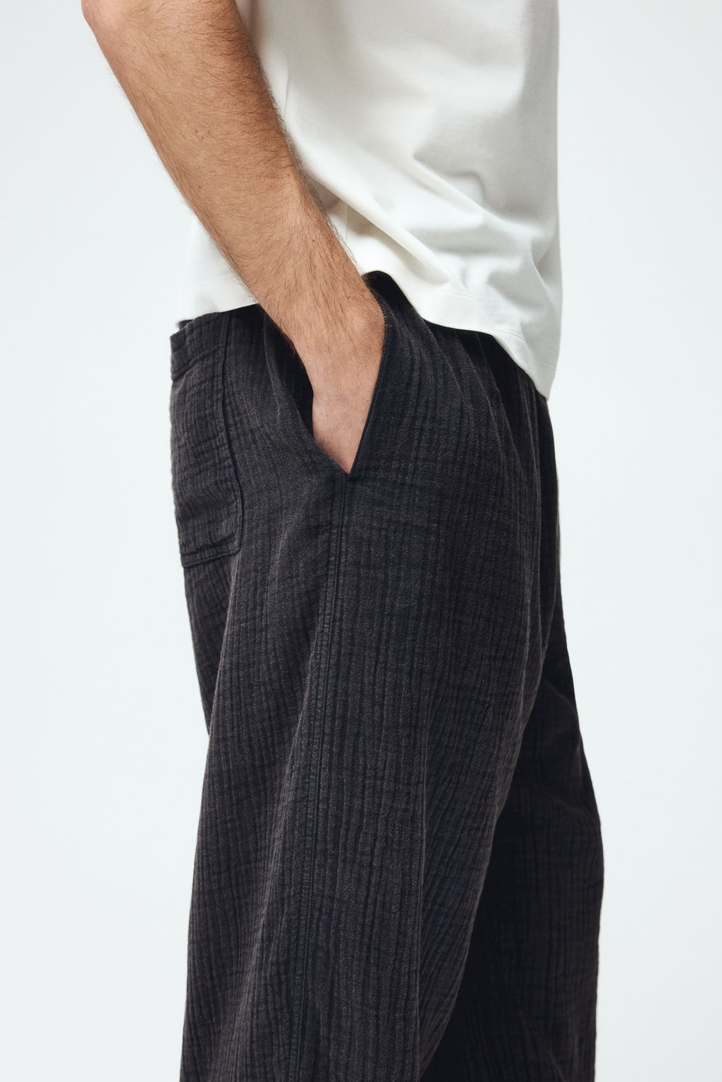 Pantal?n en muselina de algod?n Loose Fit - H&m фото 7