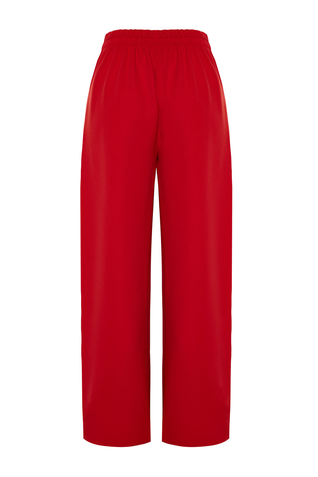 TRENDYOLMILLA Siyah Wide Leg/Genis Paca Yanlar? Dugmeli Dokuma Kumas Pantolon TWOSS20PL0398  фото 8