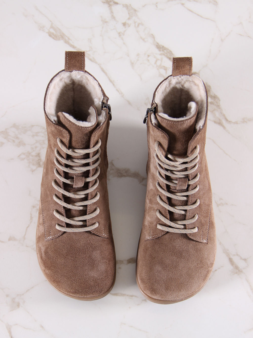 Босоногие ботинки EDART 351.NATAbr.Серо-коричневая замша/байка фото 8