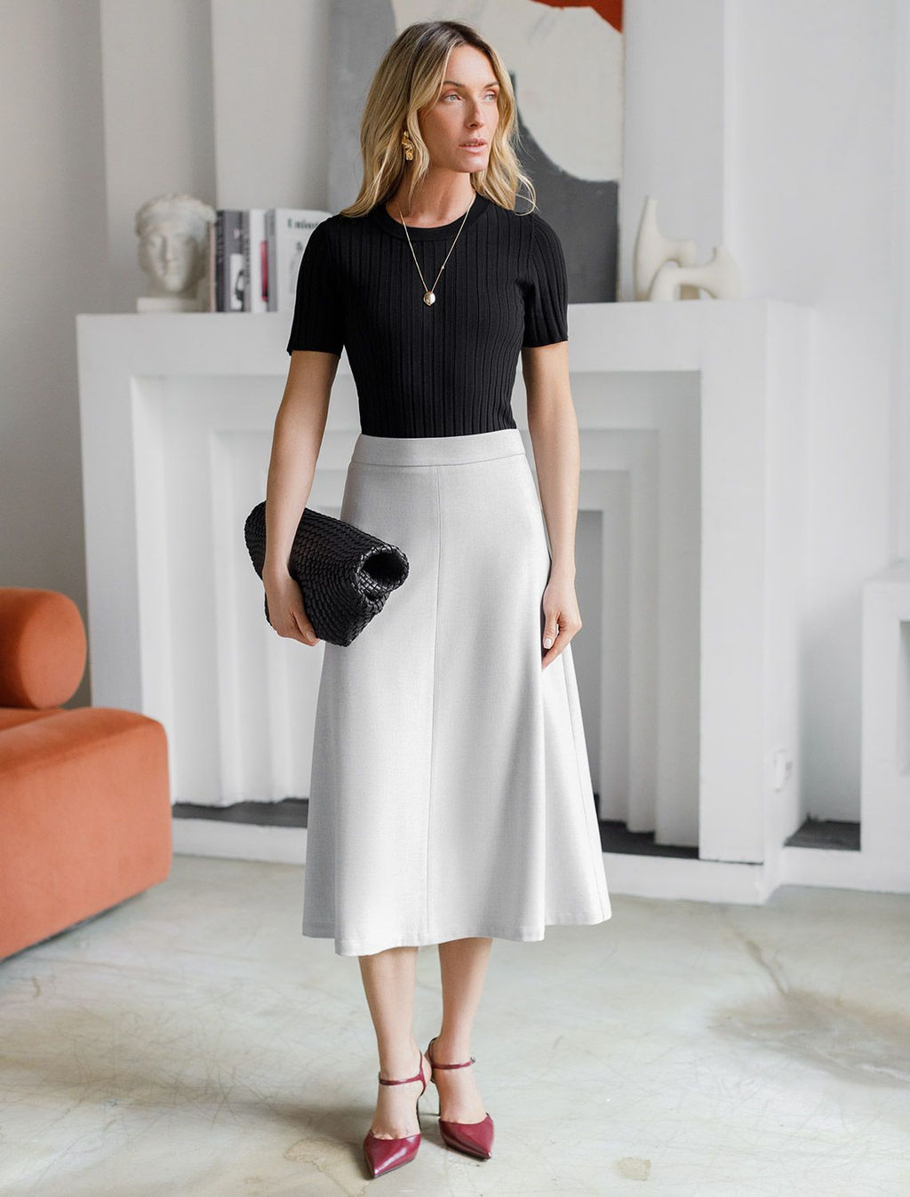 Джемпер тонкой вязки из вискозы с нейлоном