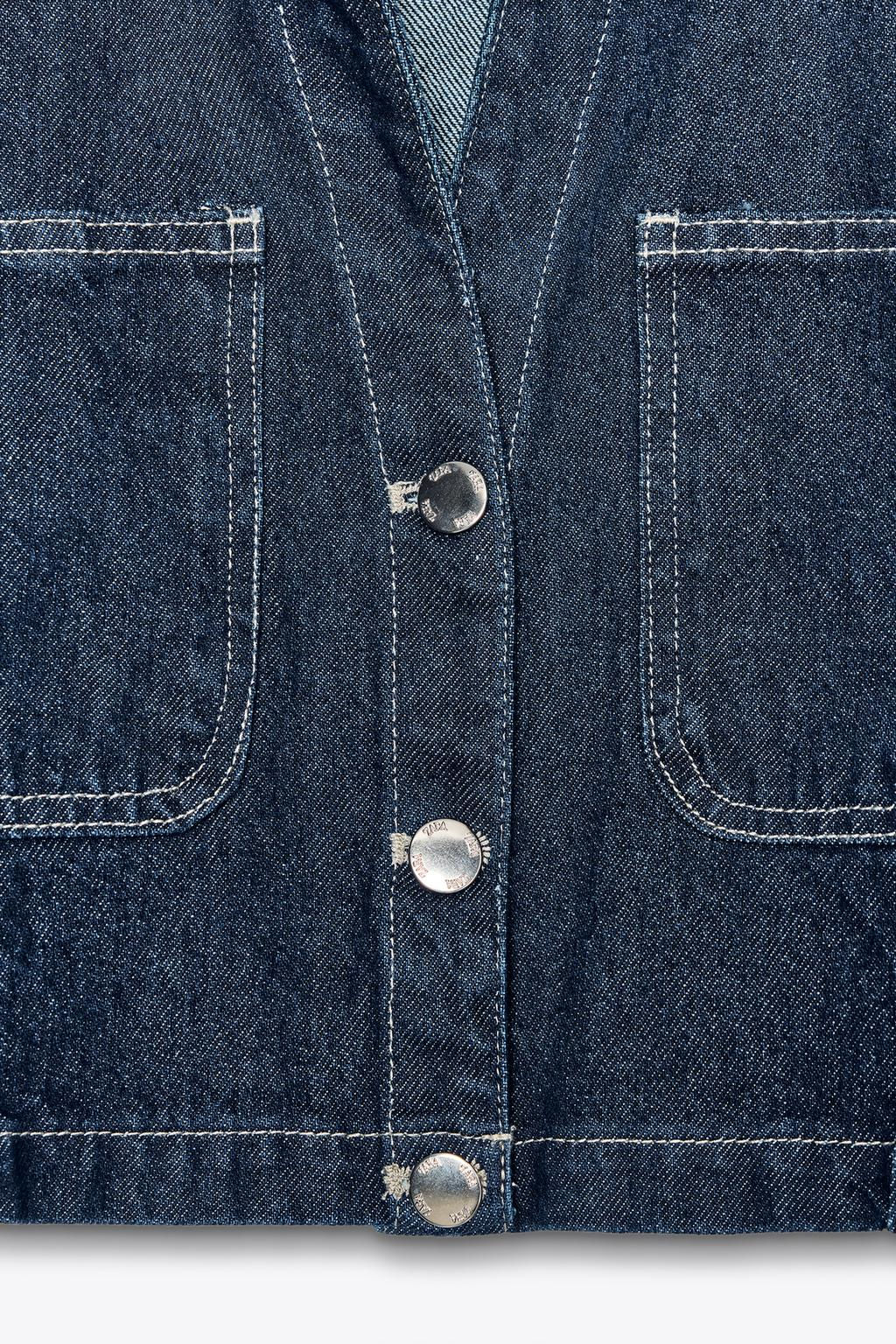 Z1975 SHORT DENIM SHIRT - Zara фото 7